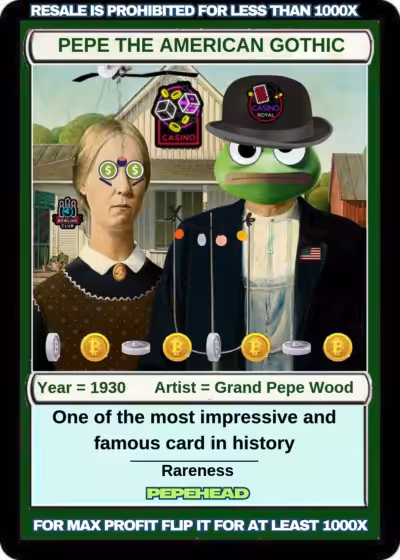 PEPE THE AMERICAN GOTHIC