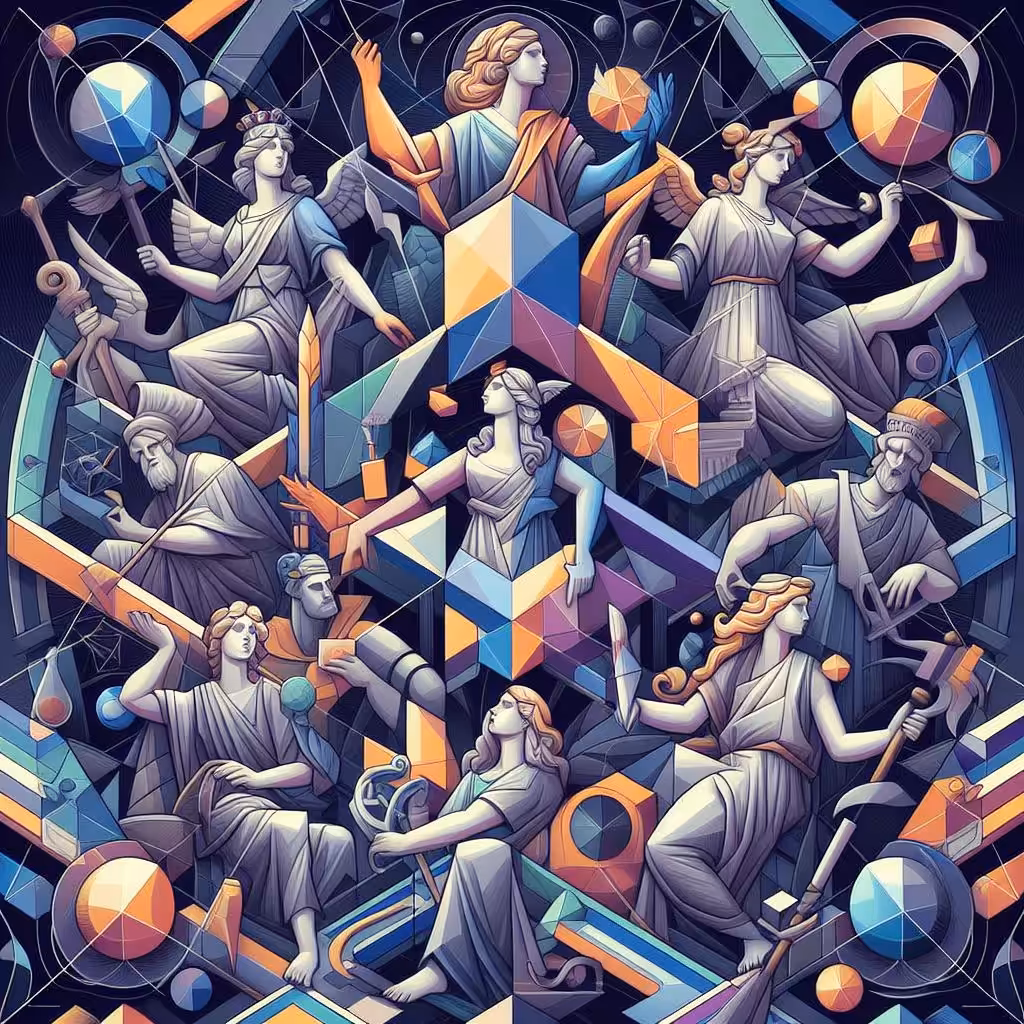 Geometric Divinity: Athena #3