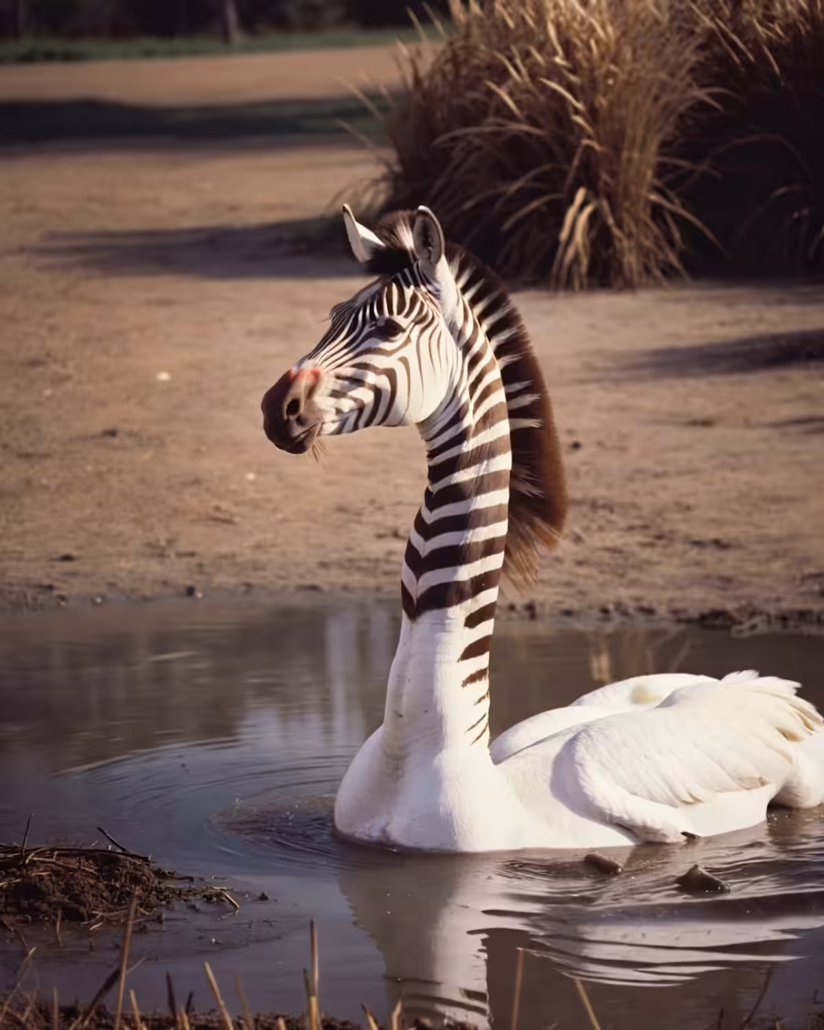 Zebra Swan