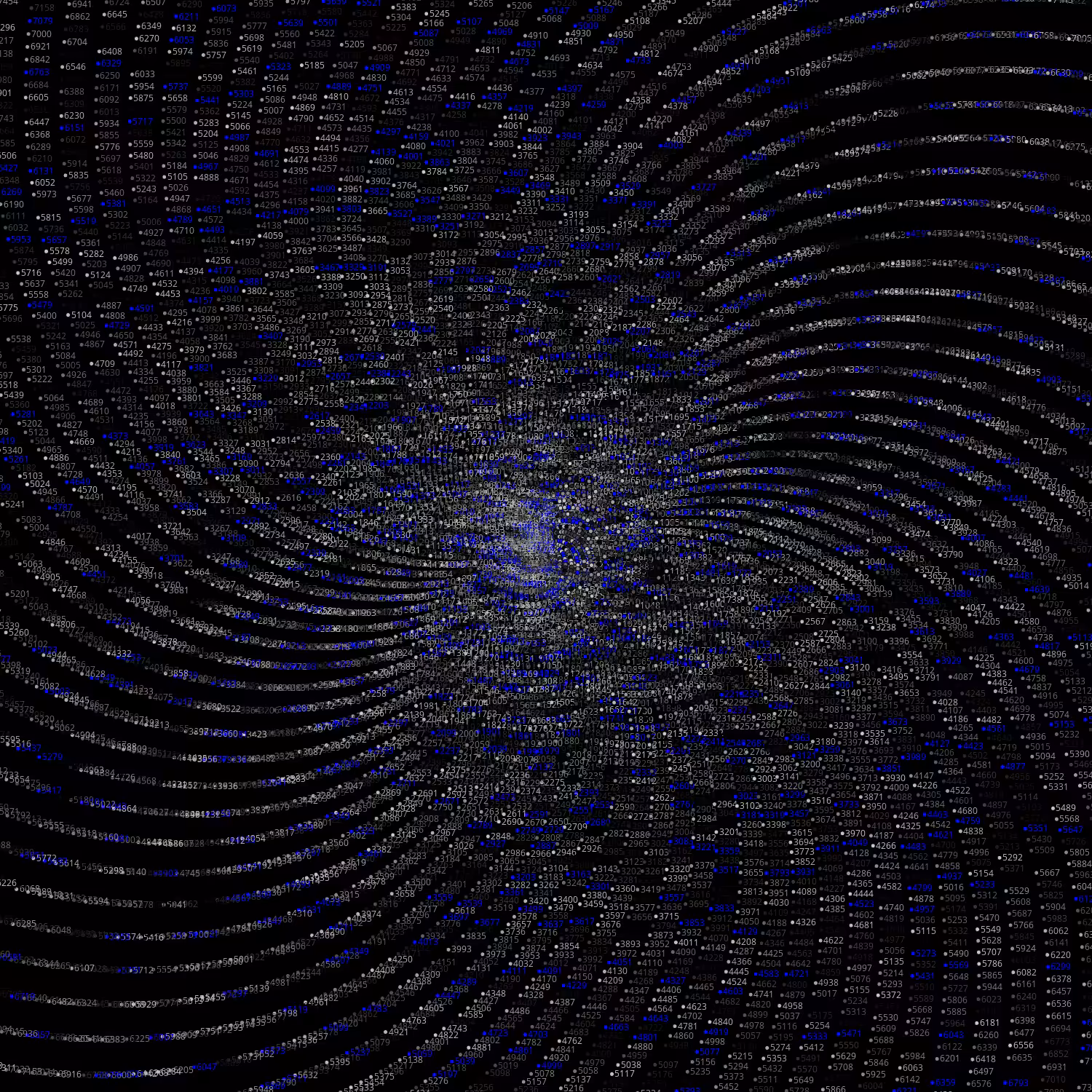 Polar Plot of Numbers #292