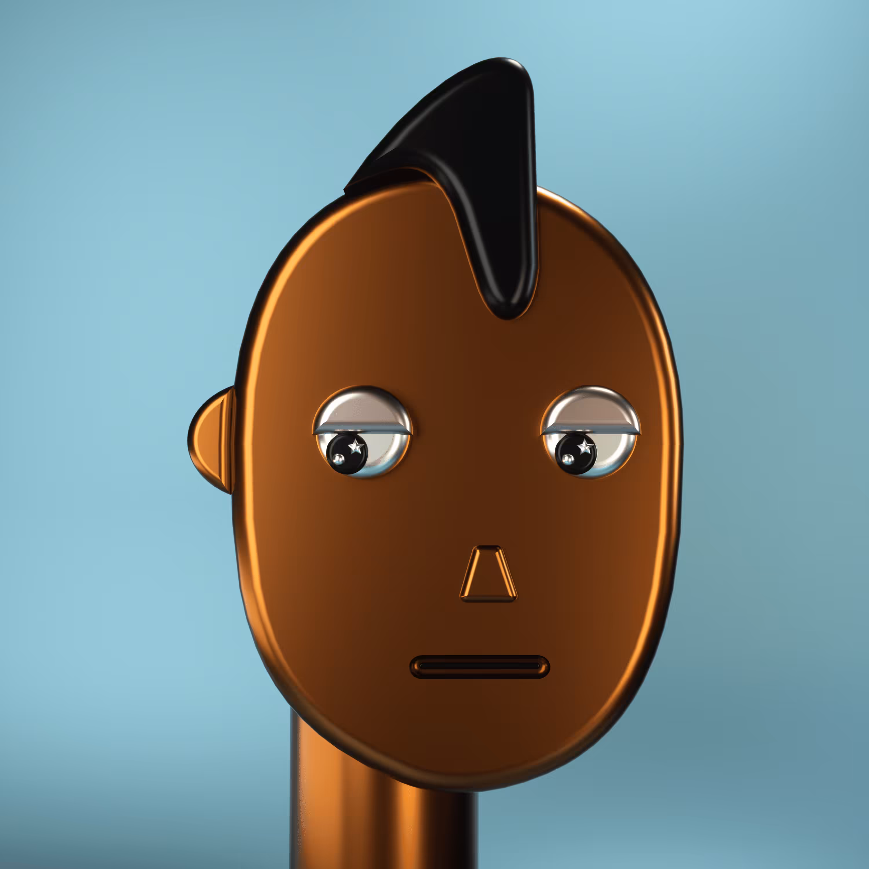3D Chrome Punks: 3D Chrome Punk #0079