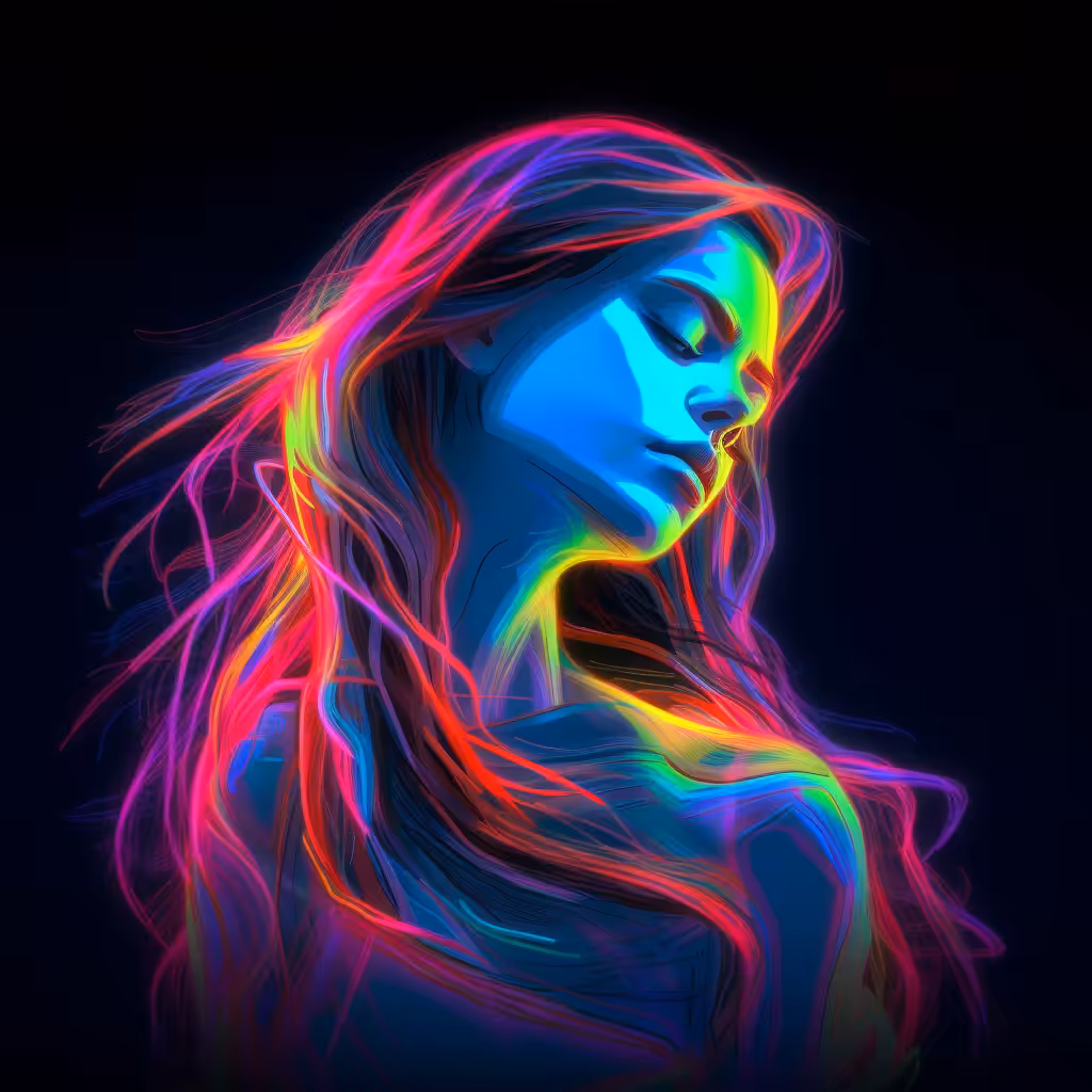 Neon lady 2