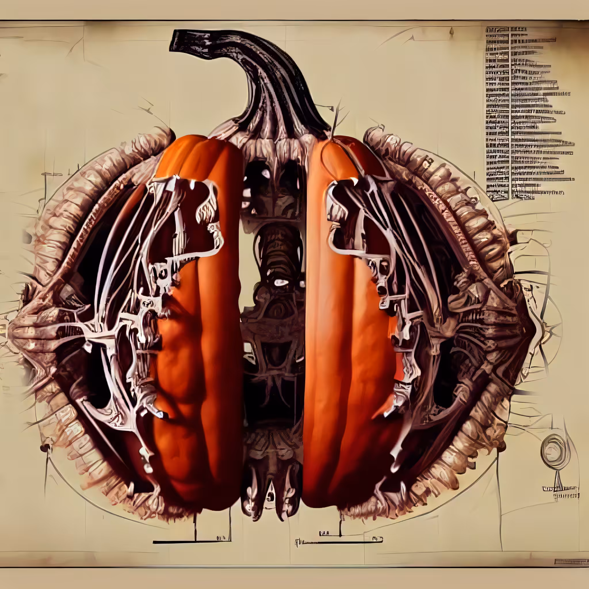 Mecha-pumpkin blueprint #25