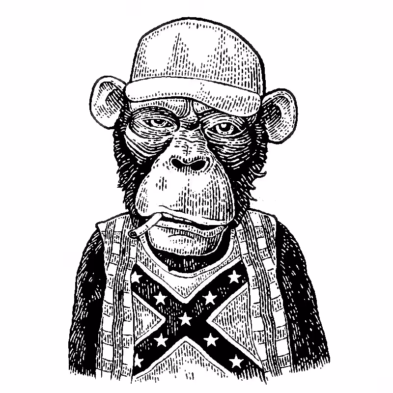 Racist Smoking Monkey
