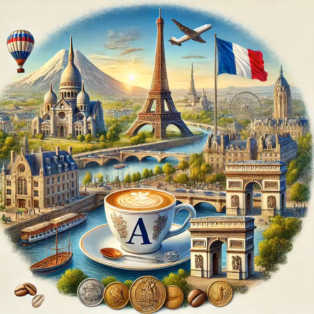 French coffee☕☕❤️❤️💙💙💙