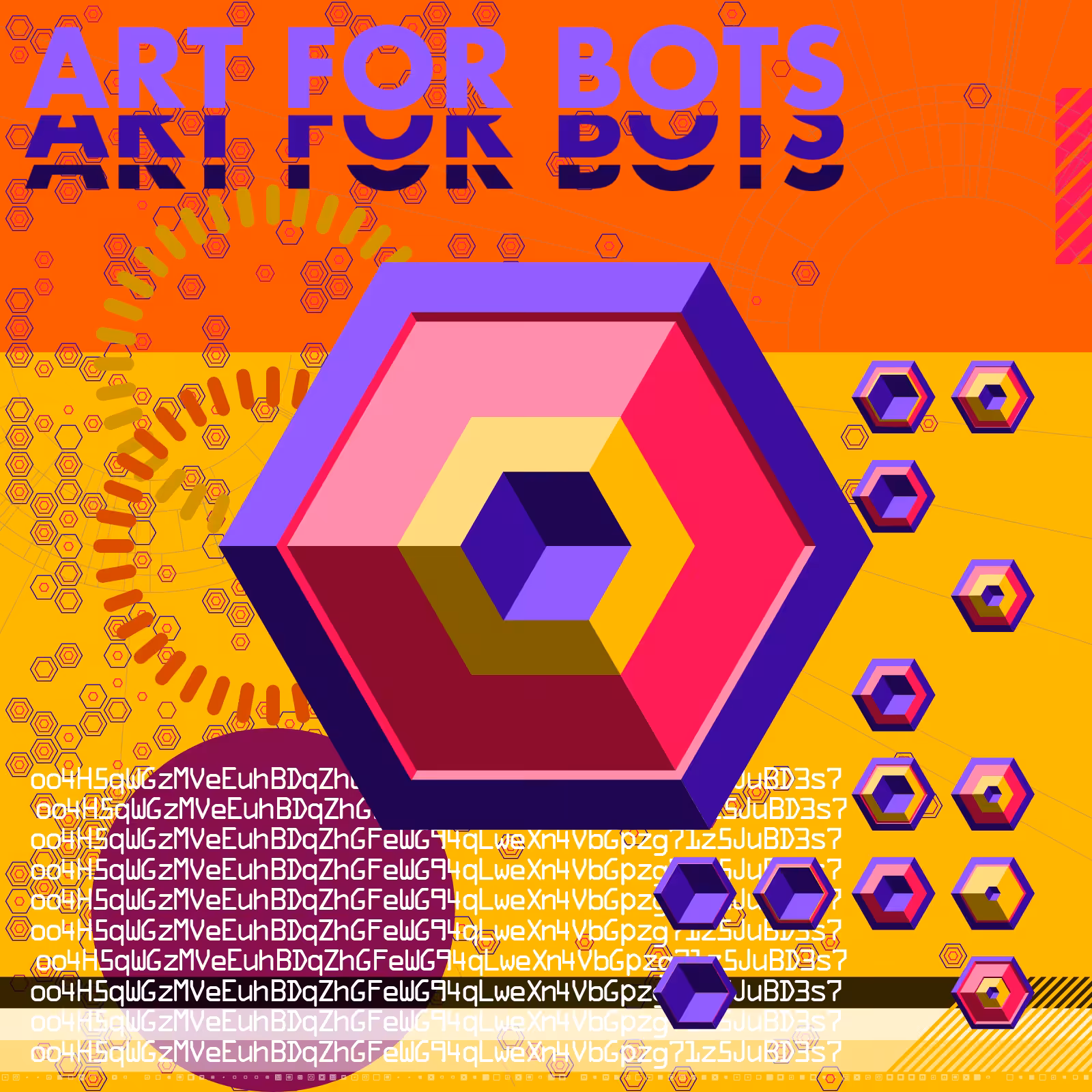 Hexagones - Art for Bots for Humans #55