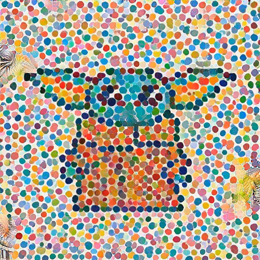 Damien Hirst Style Baby Yoda 