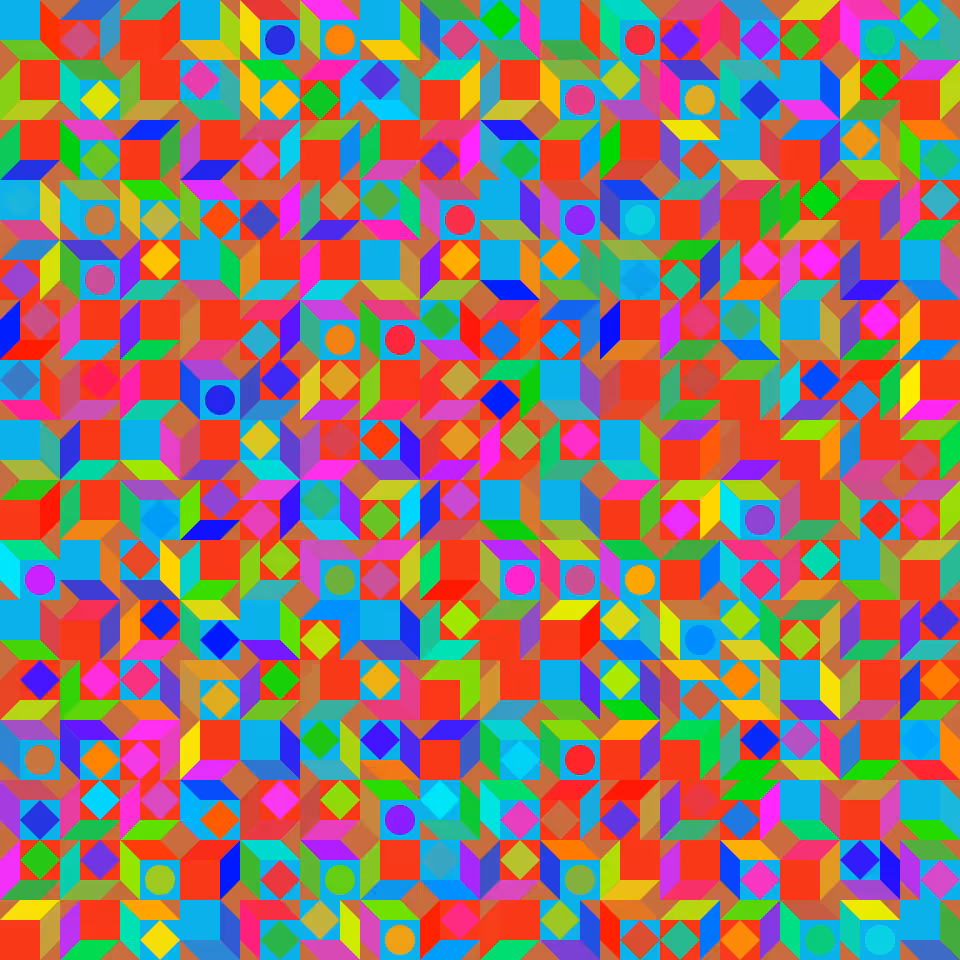 Oblique Cube Tessellation #2