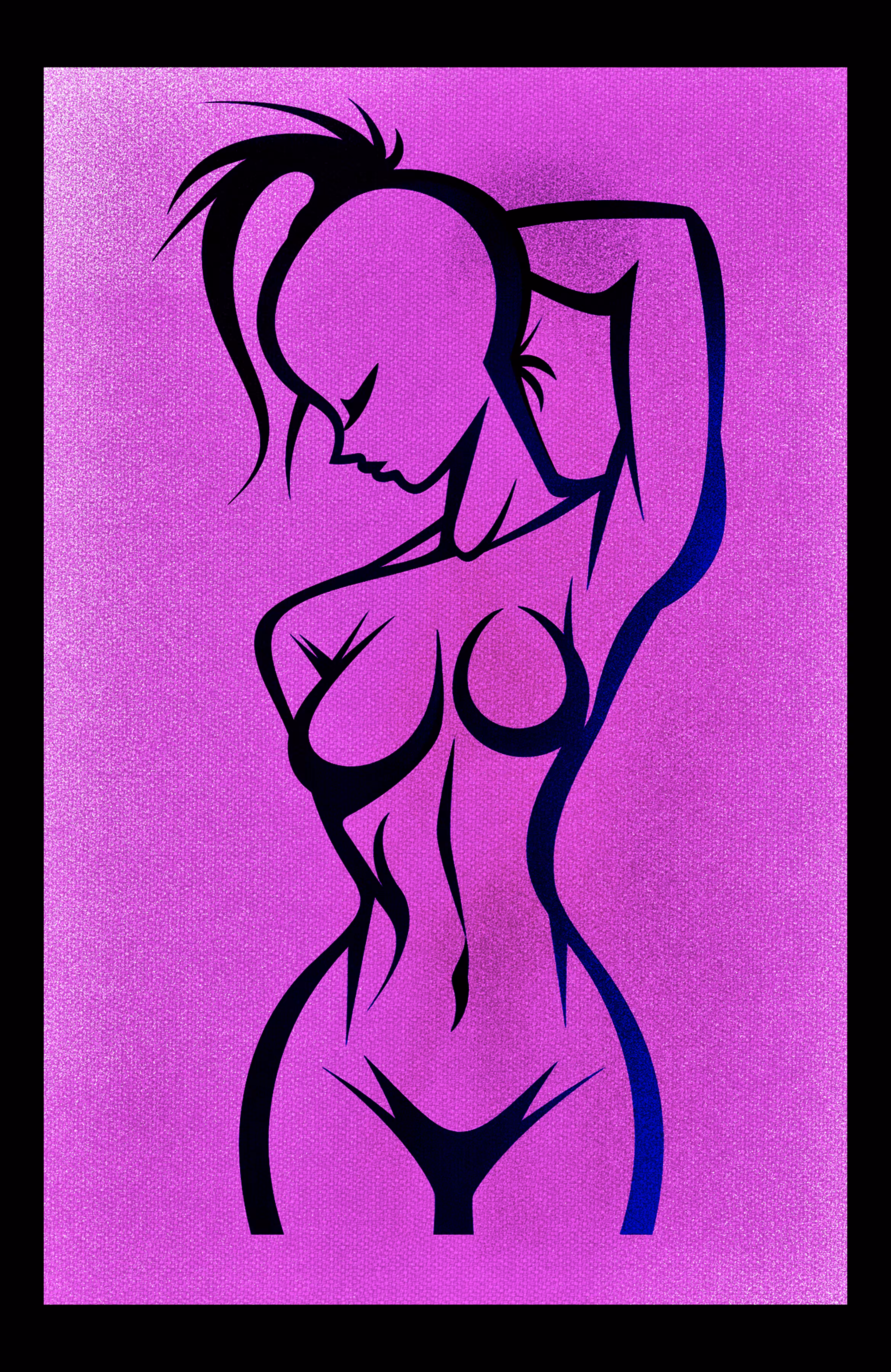 Minimalistic Abstract Nudes: Rebel