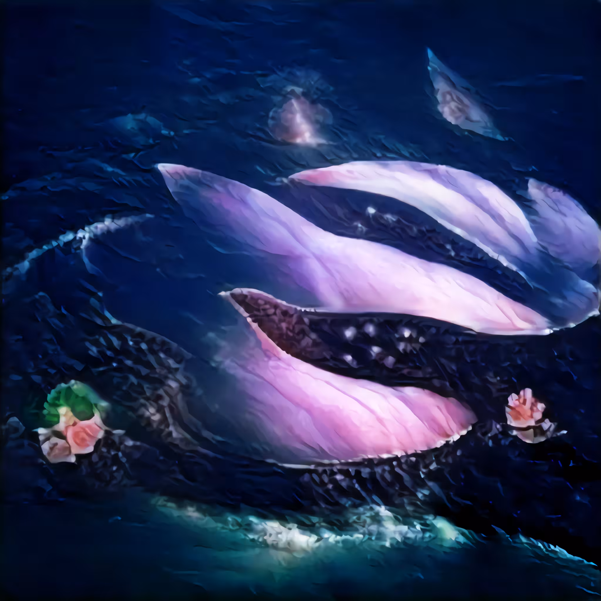 Whale Lotus Flower Sea Freedom from KumoBot 