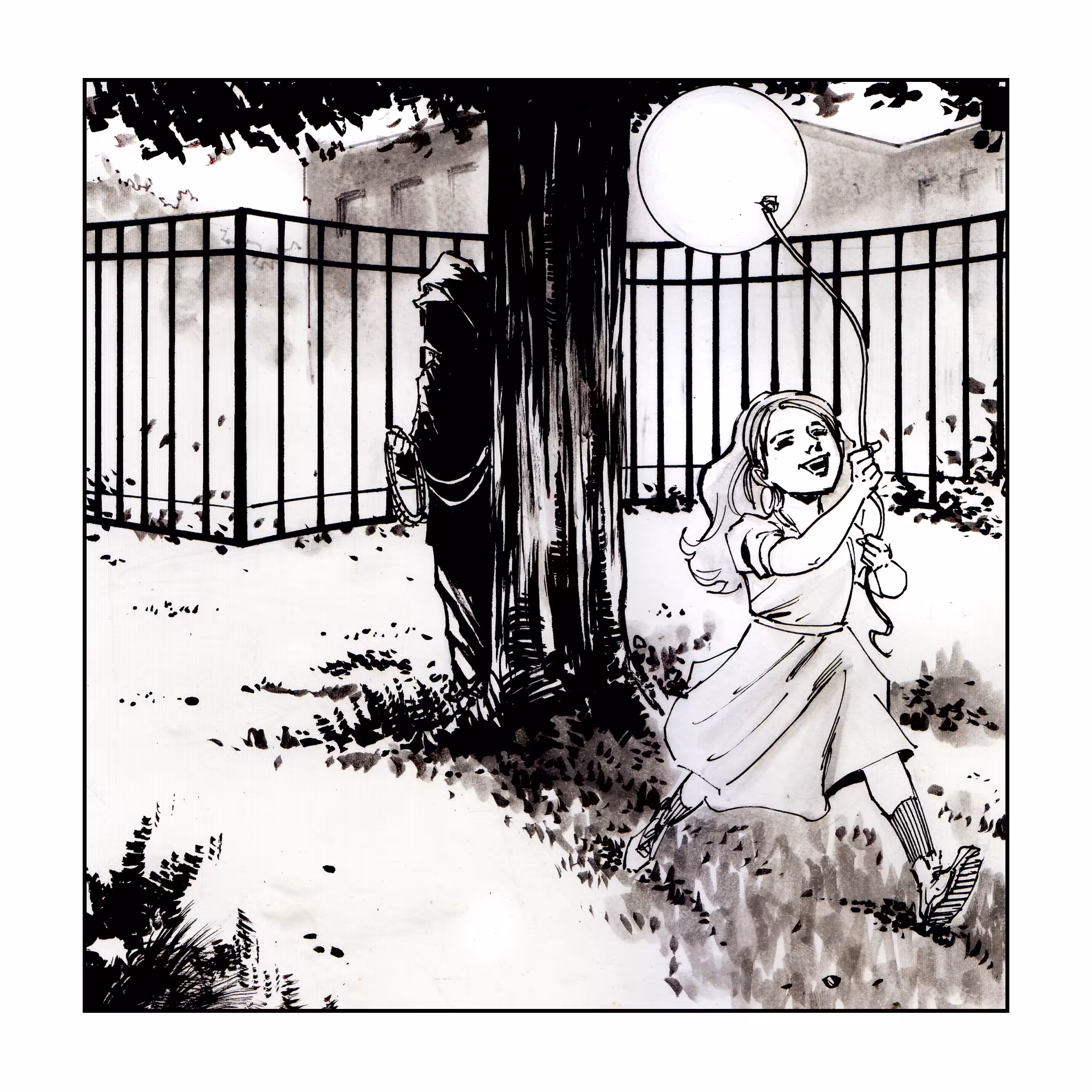 BALLOON GIRL - INKS 001