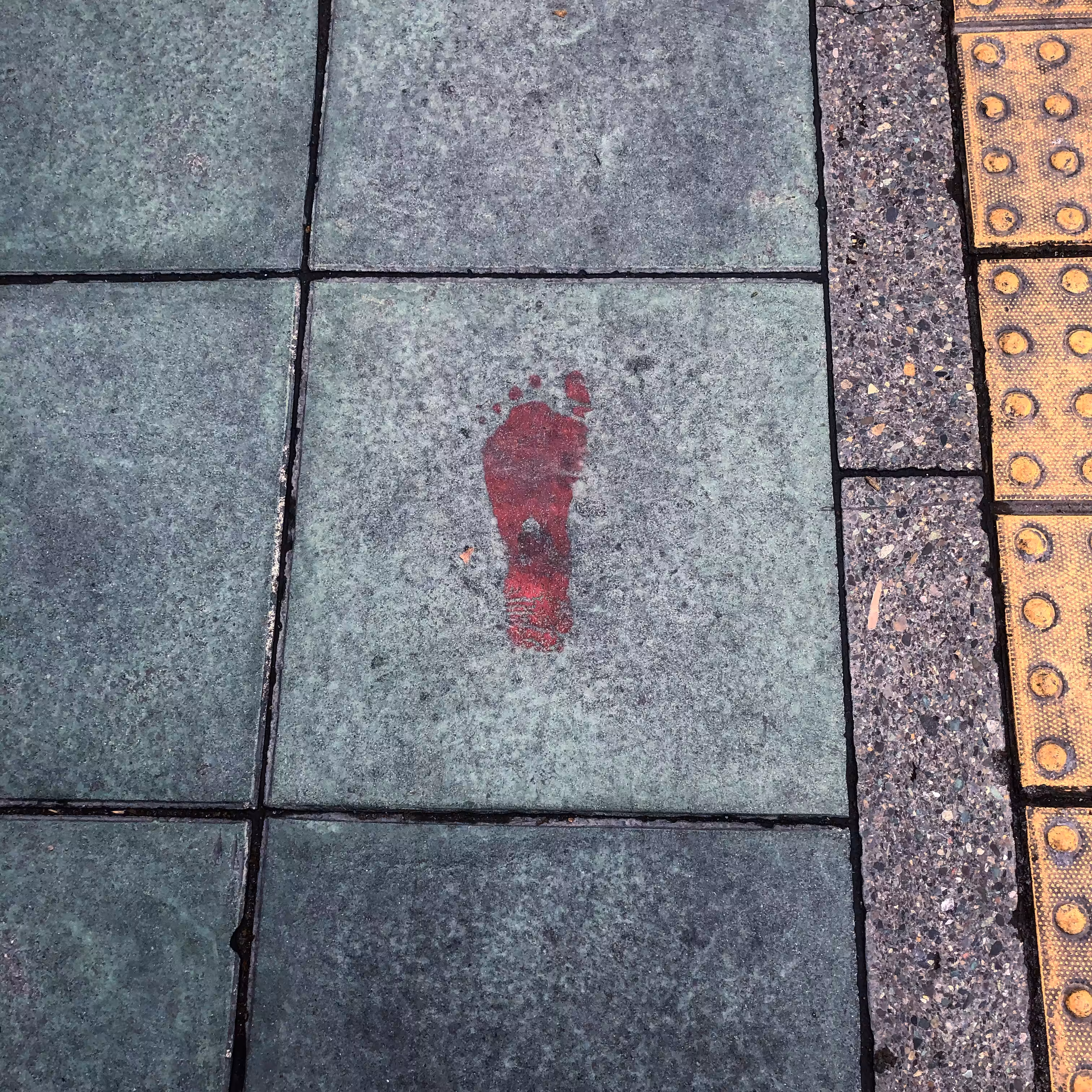 our bloody foot