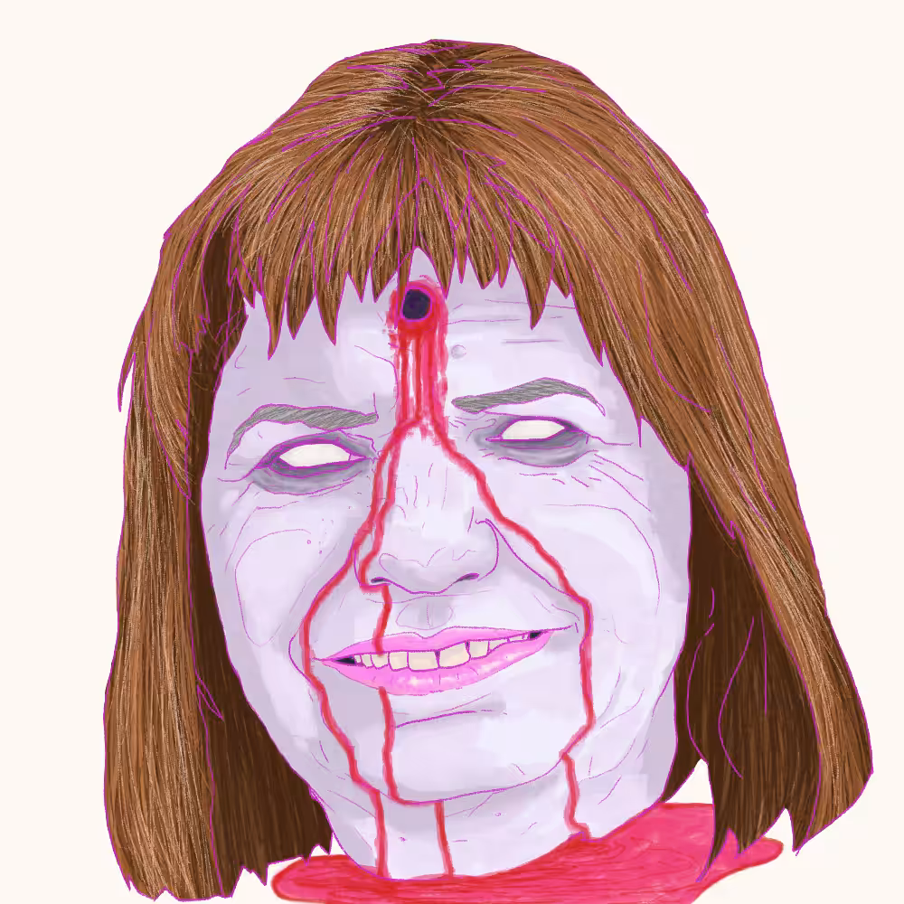La cabeza muerta de Patricia