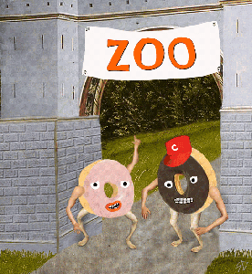 Weird▲Klub Gallery Collection: Two Donuts Go to The Zoo