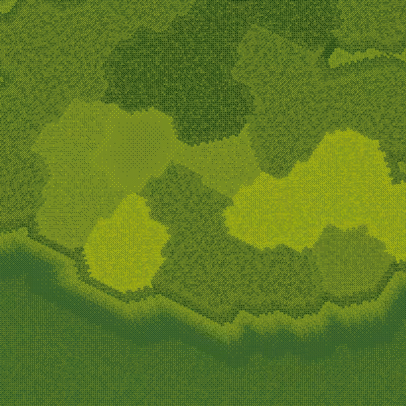 Littlecube Maps: Green Dithering #8