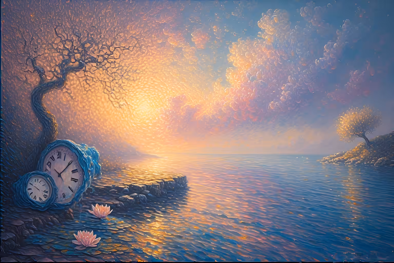 "The Persistence of Memory" revisited by Monet