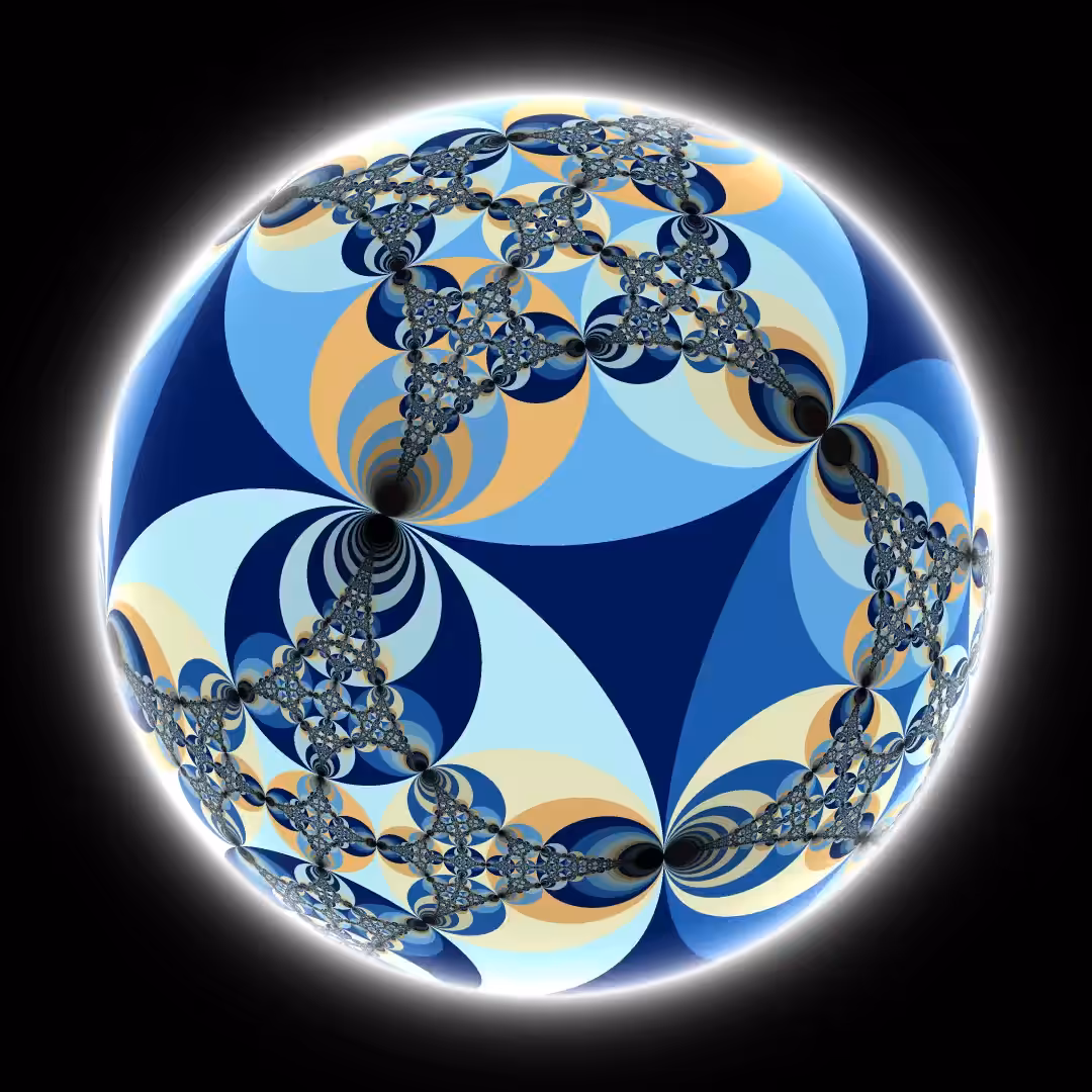 Fractal on a sphere