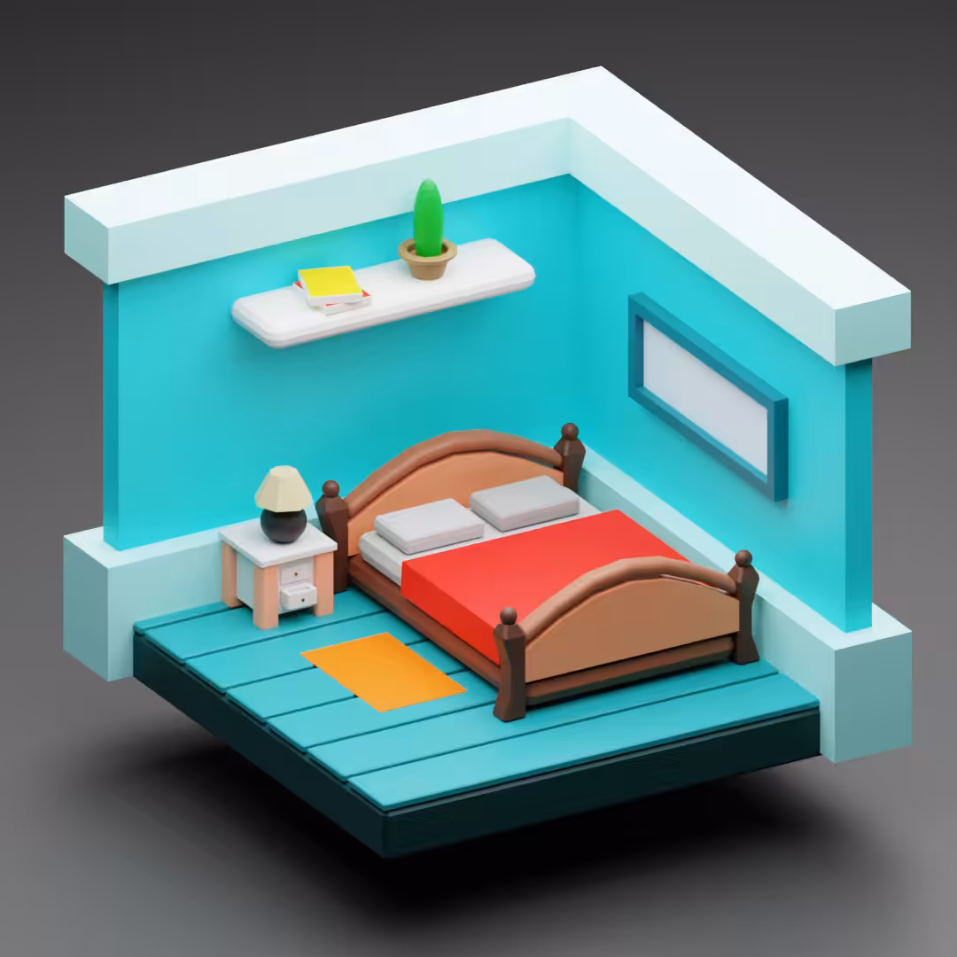 Low Poly Room Collection - 002 