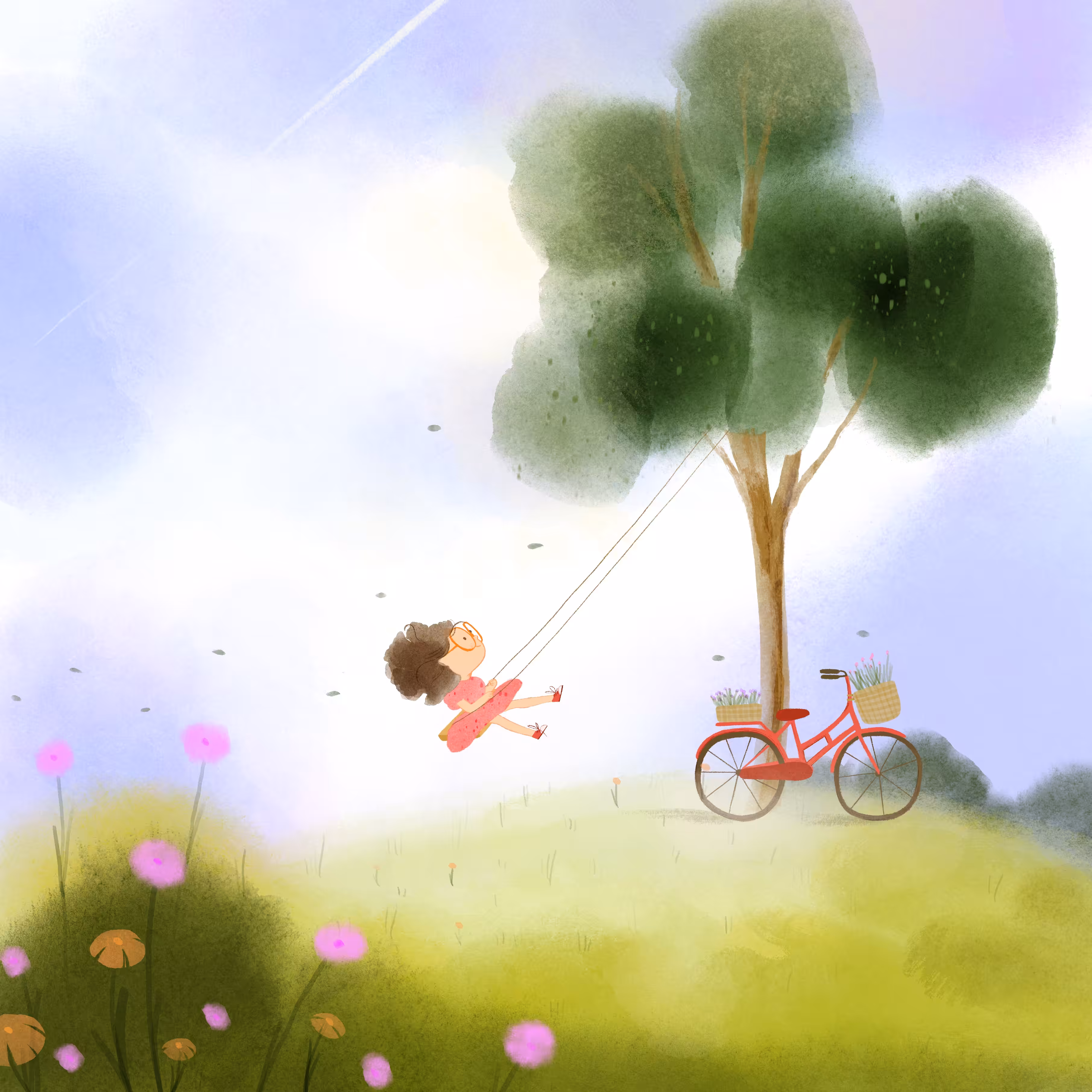 Swinging on a swing
