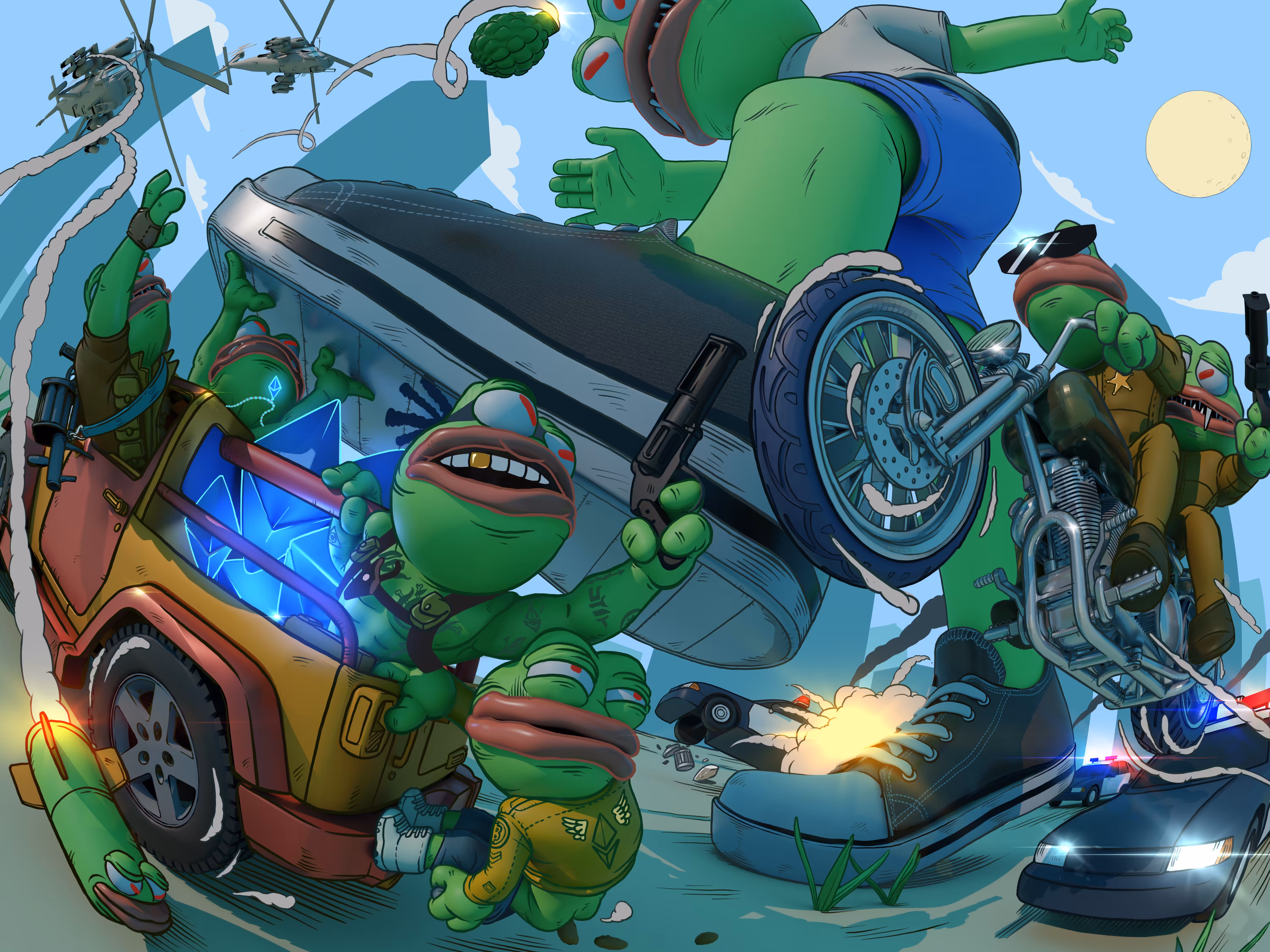 Pepe coin collector.