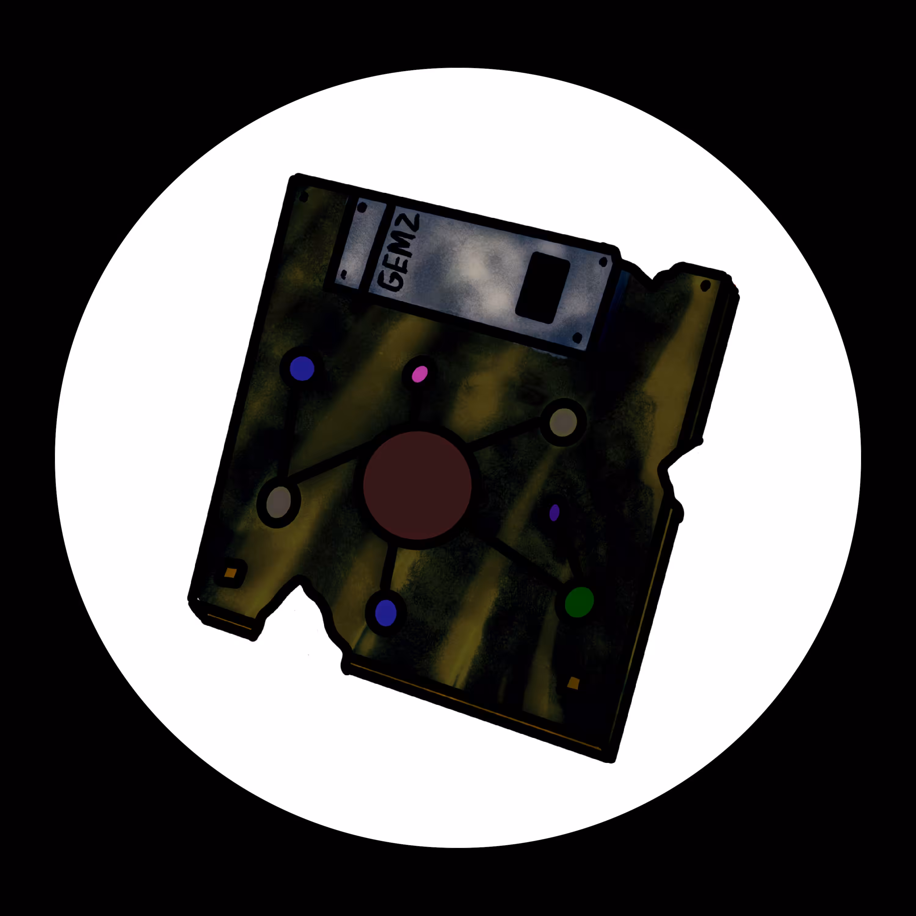 GEMZ FLOPPY DISK 1/3 USES LEFT