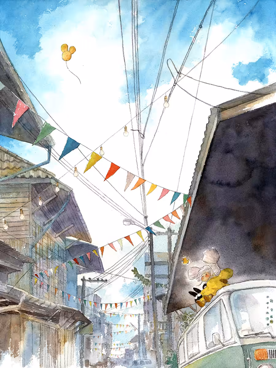 Into the sky