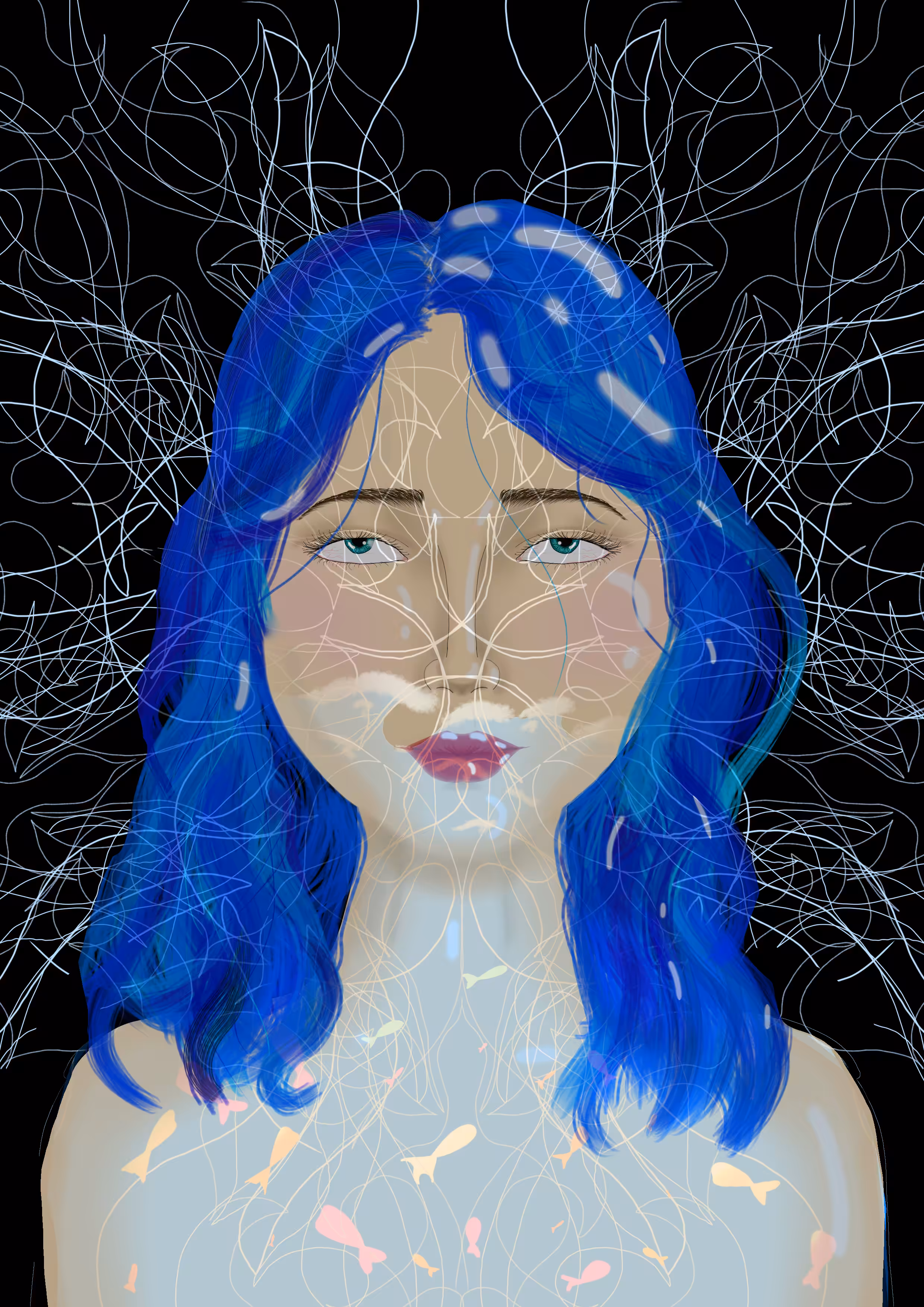 faces and vibes: water