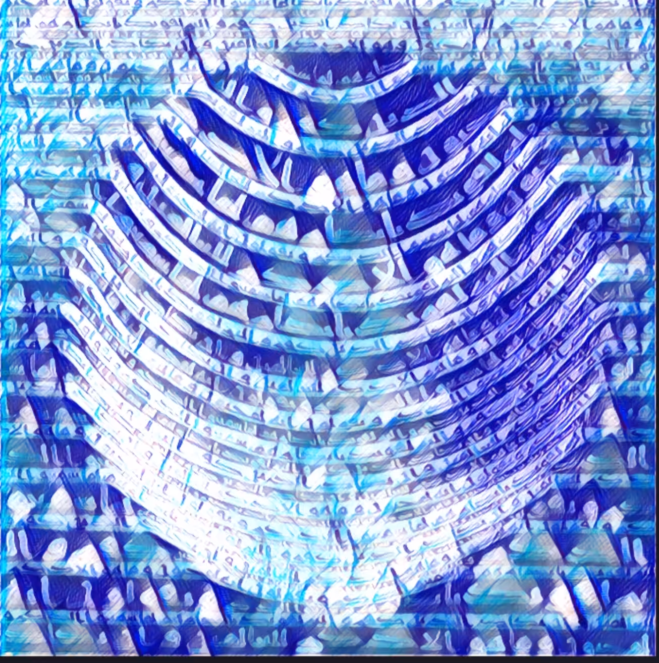 white blue