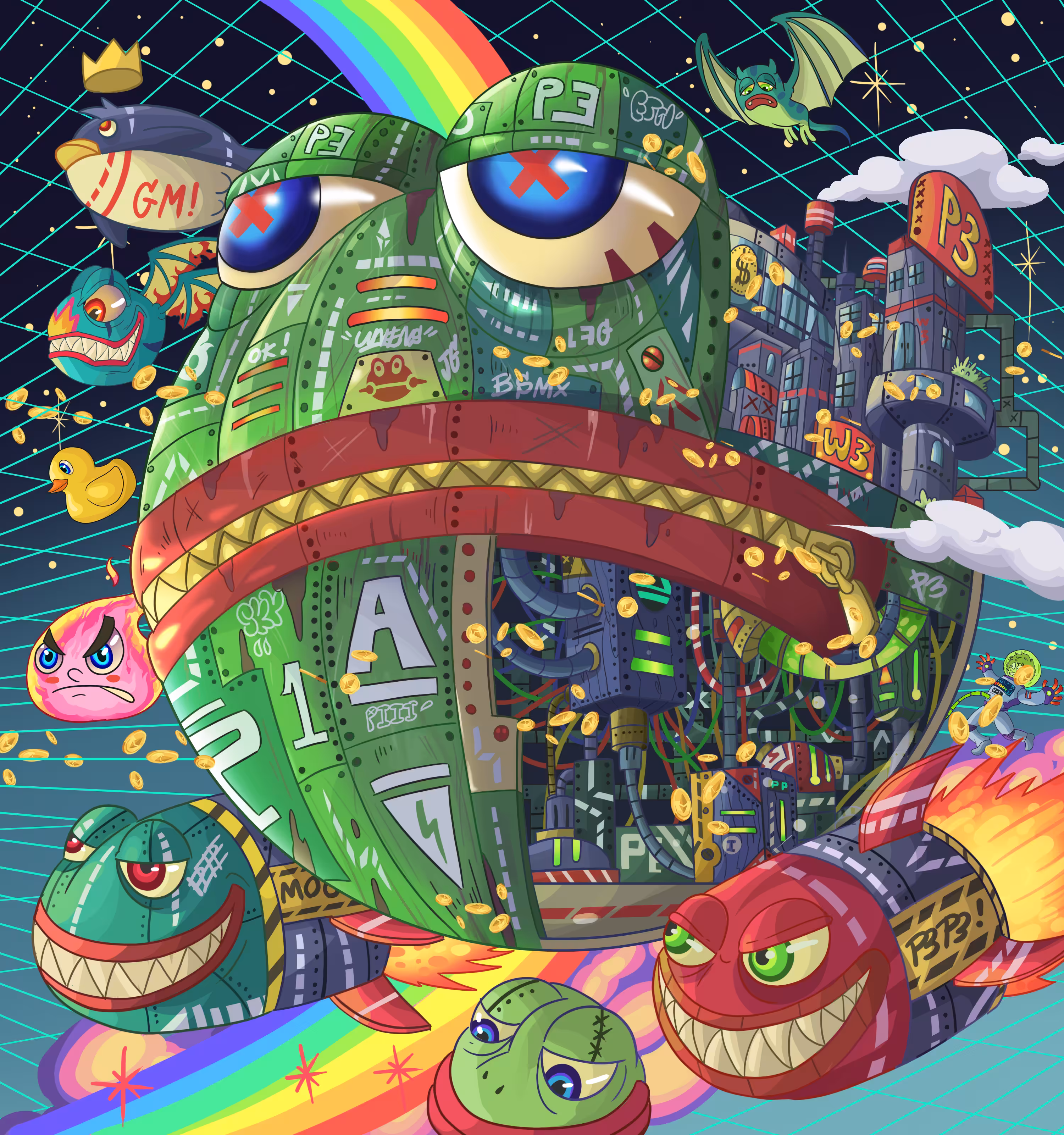 green star🐸🐸🐸