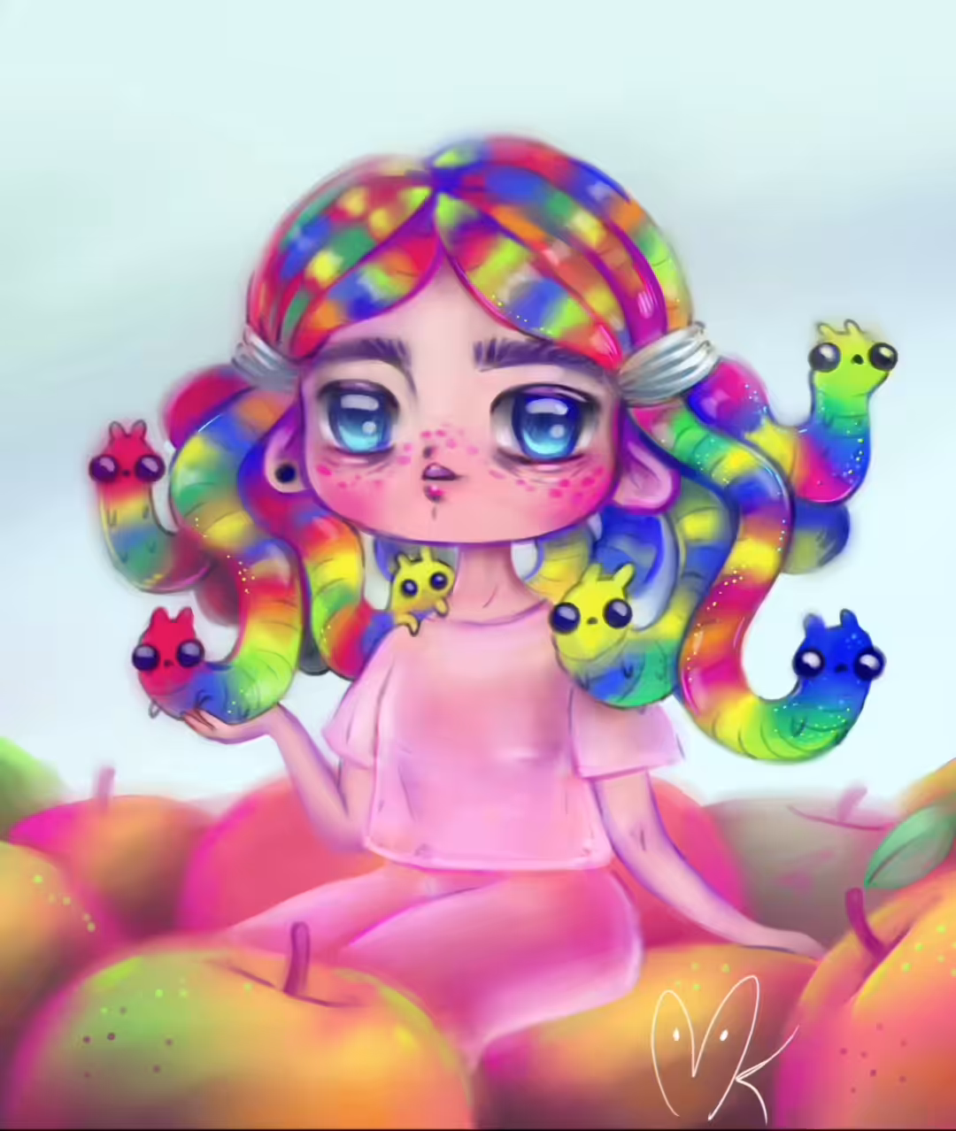 Little rainbow Medusa