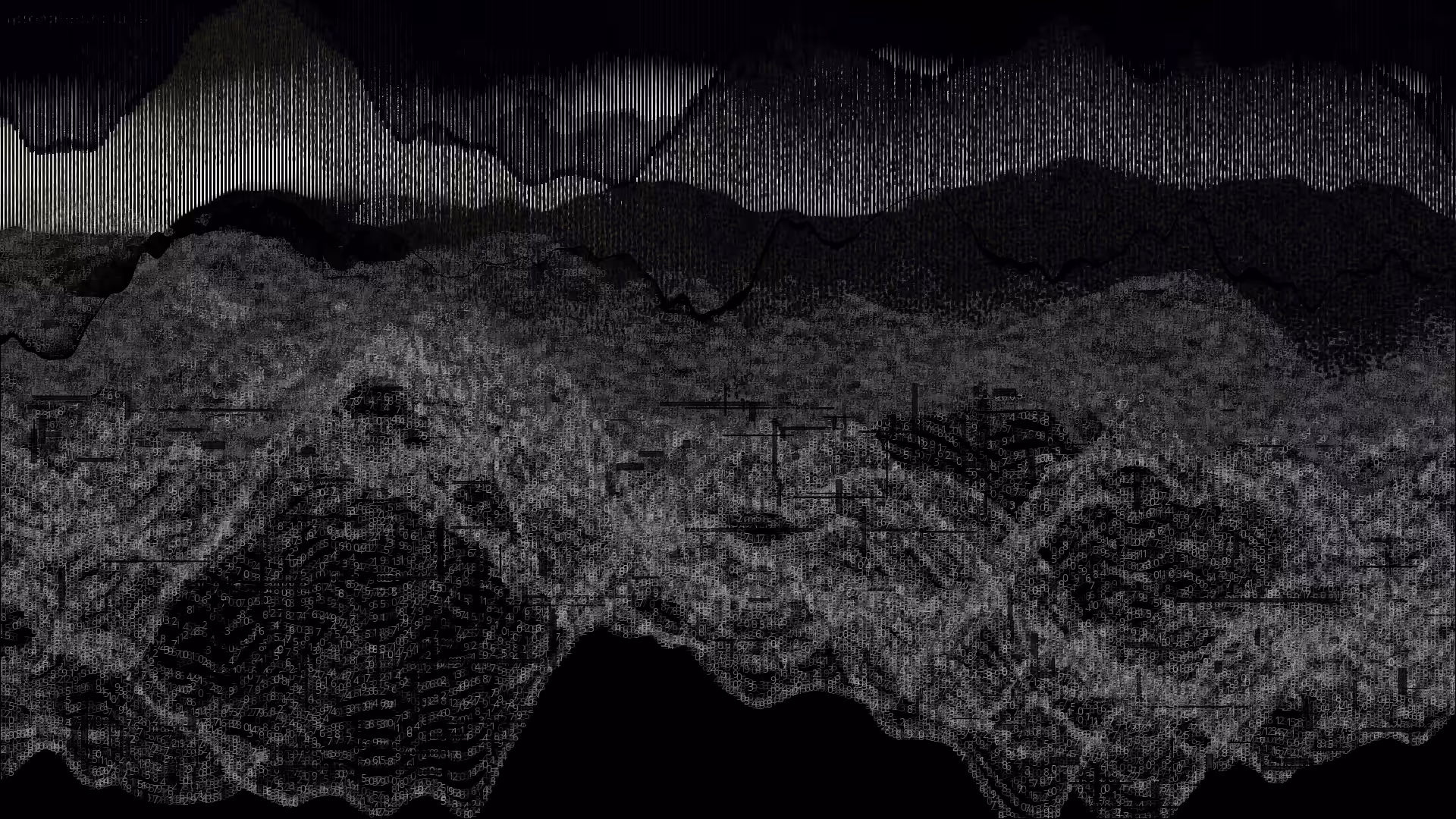 Pixel rain in a data landsacape #149