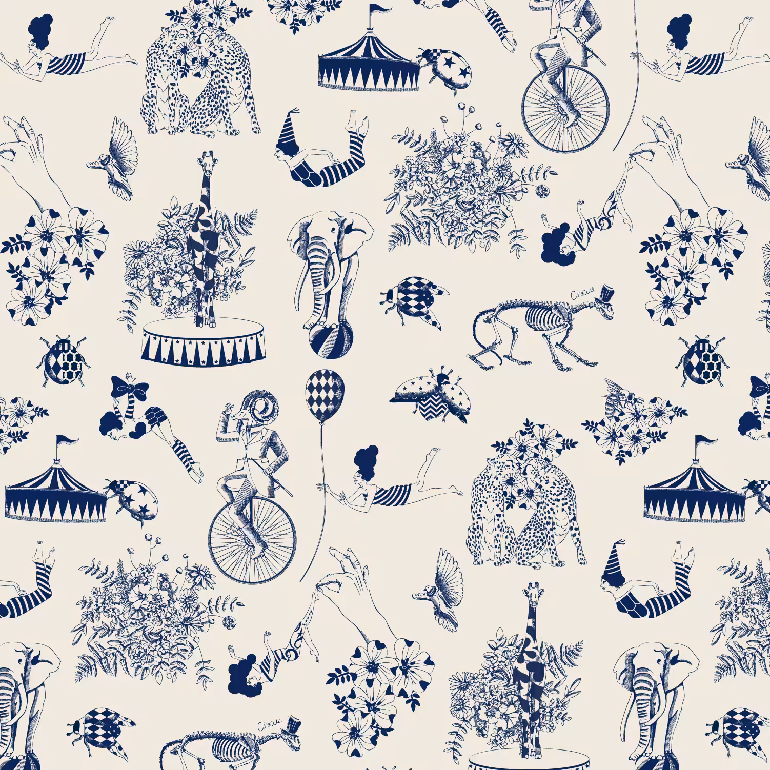 Circus Toile de Jouy