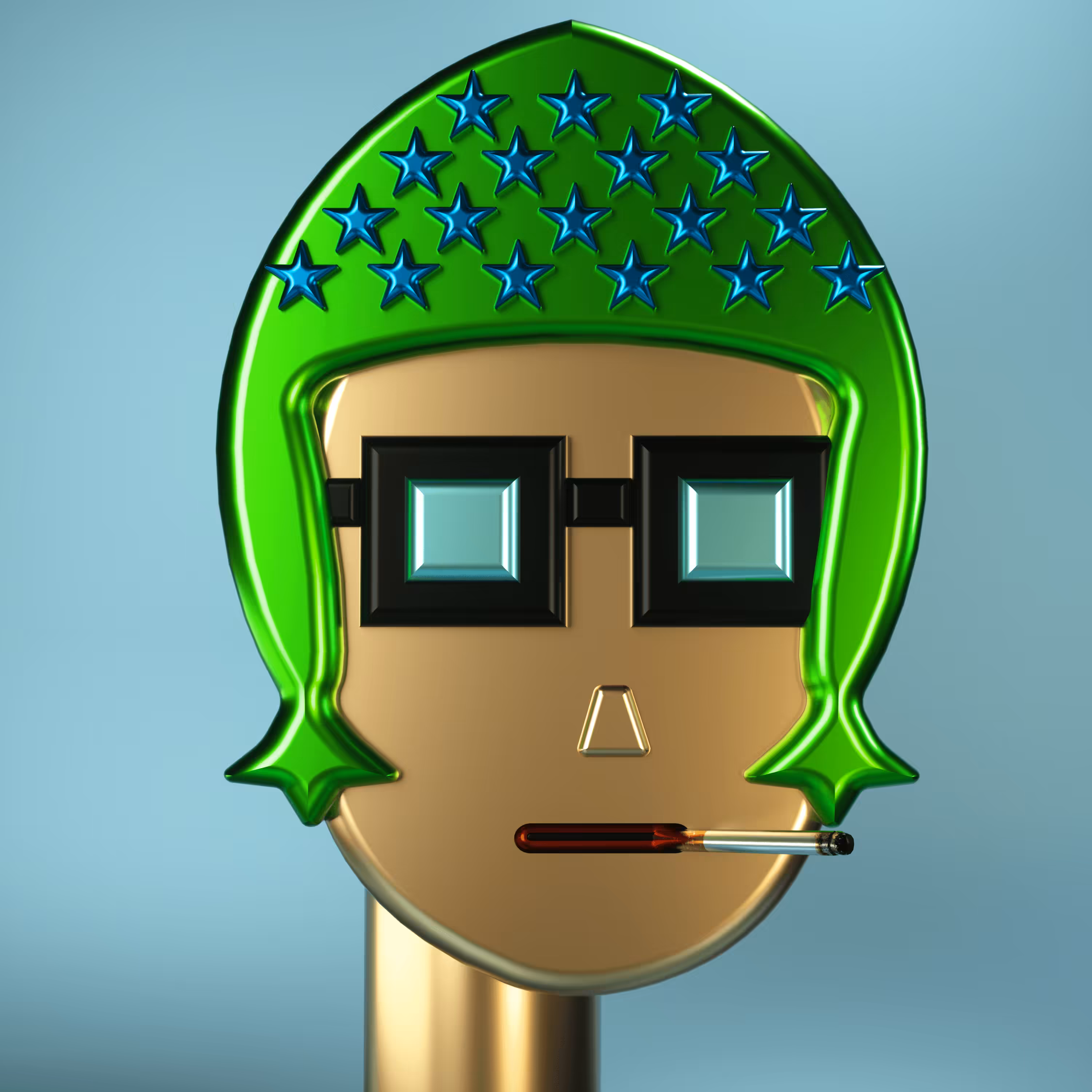 3D Chrome Punk #0690