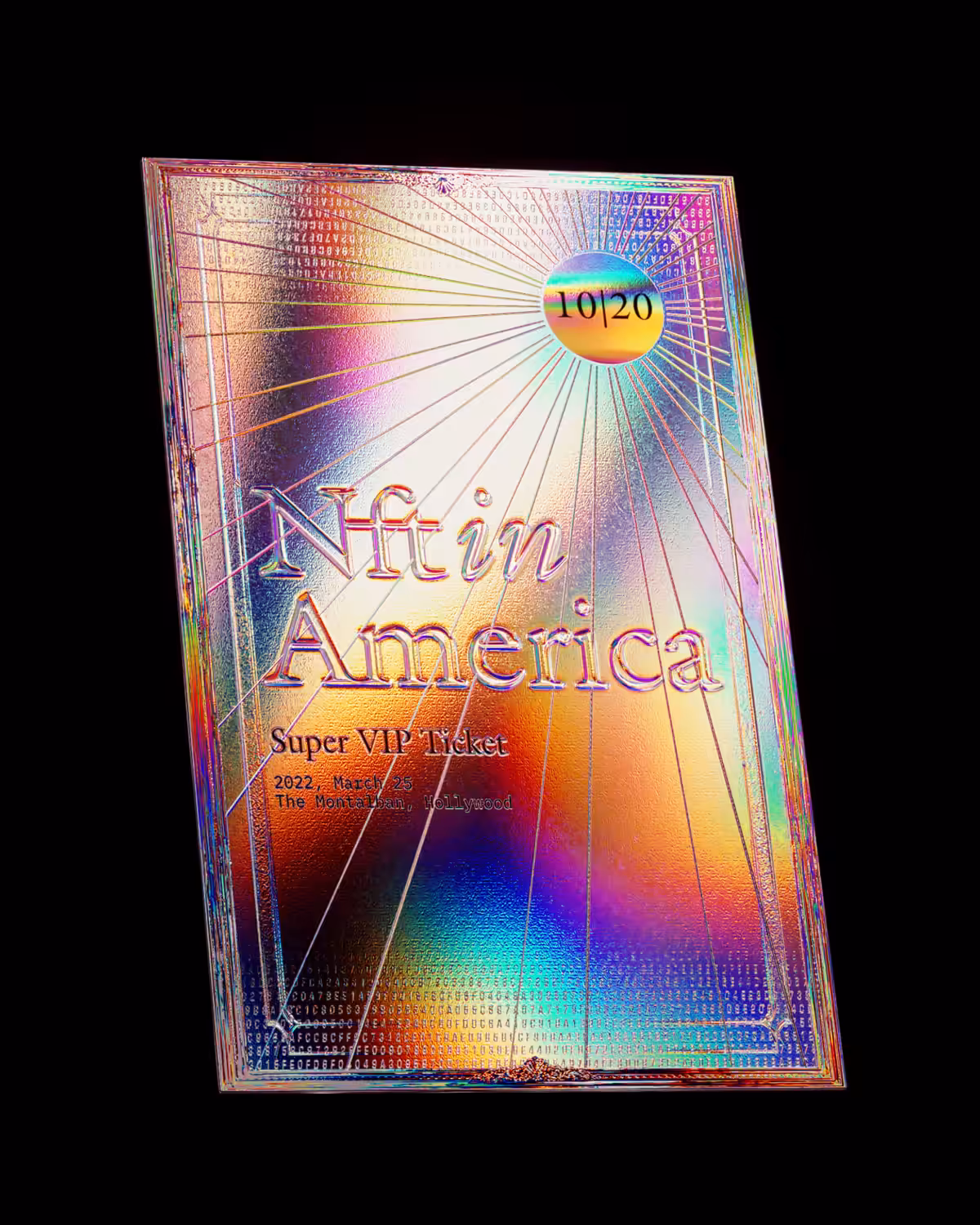Nft in America 2022 SuperVip Tickets: Nft in America Super VIP ticket | 10/20