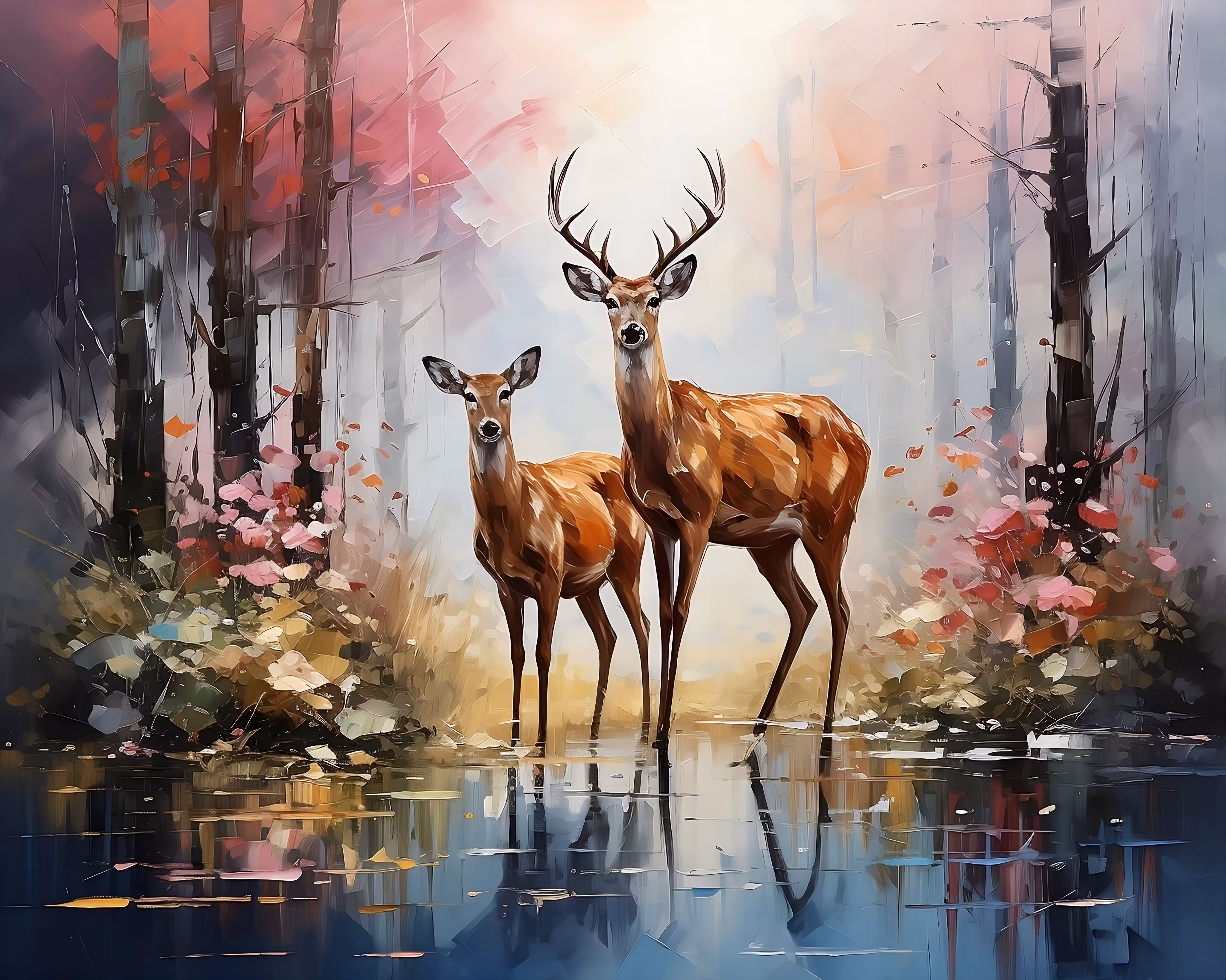 Deer couple 