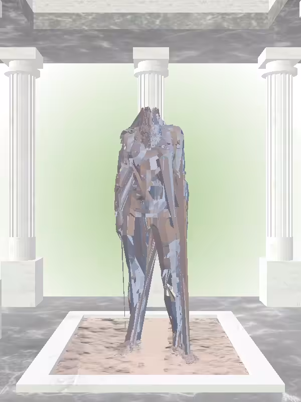 HeavenComputer: The Fragmented Phone Calling Stealth Dark Blue Woman #7475
