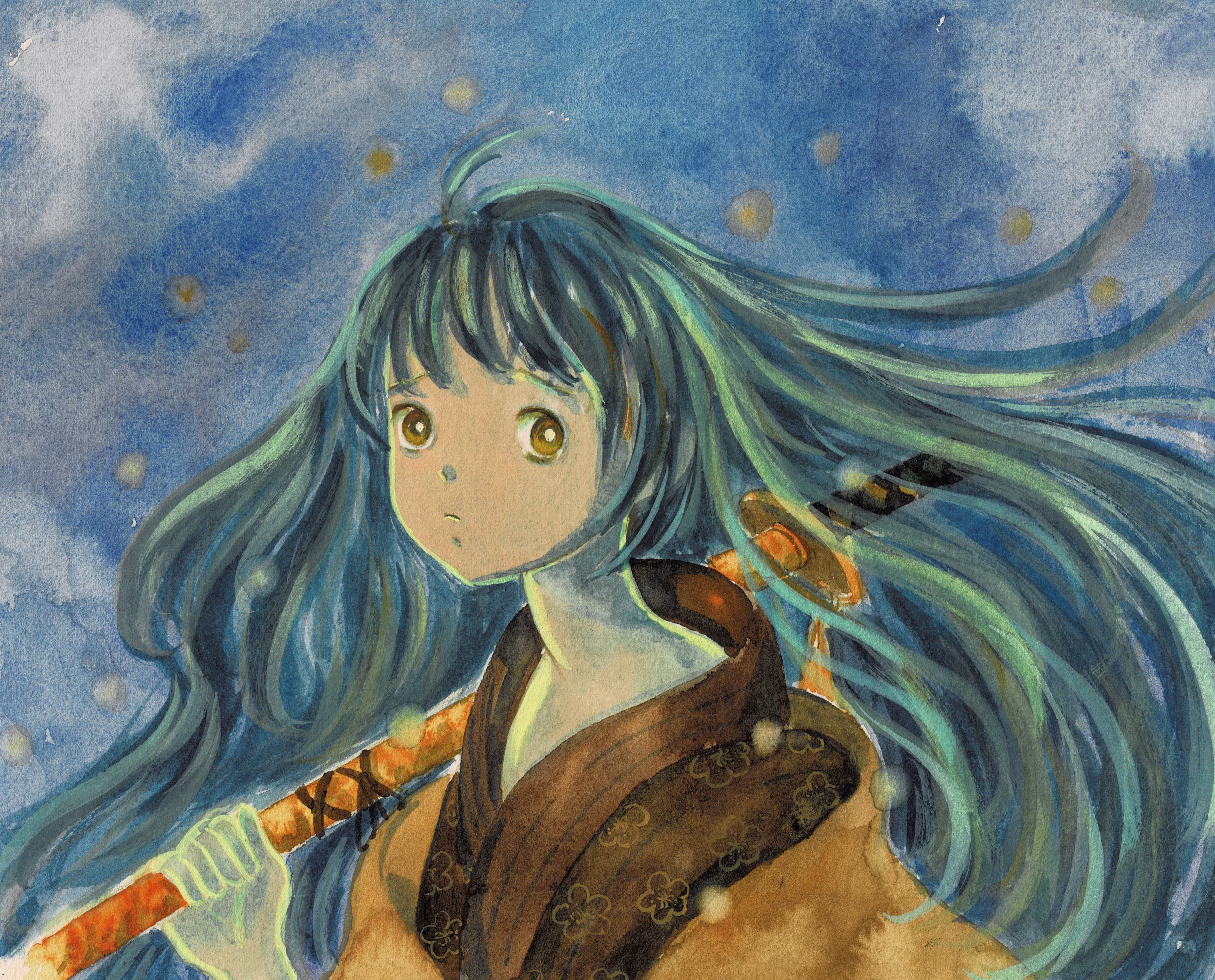 Azuki #5558 Watercolor