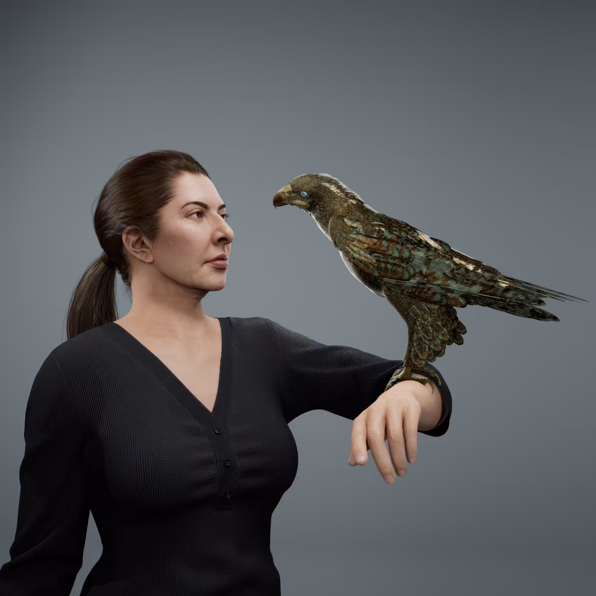 Portrait with Eagle #325