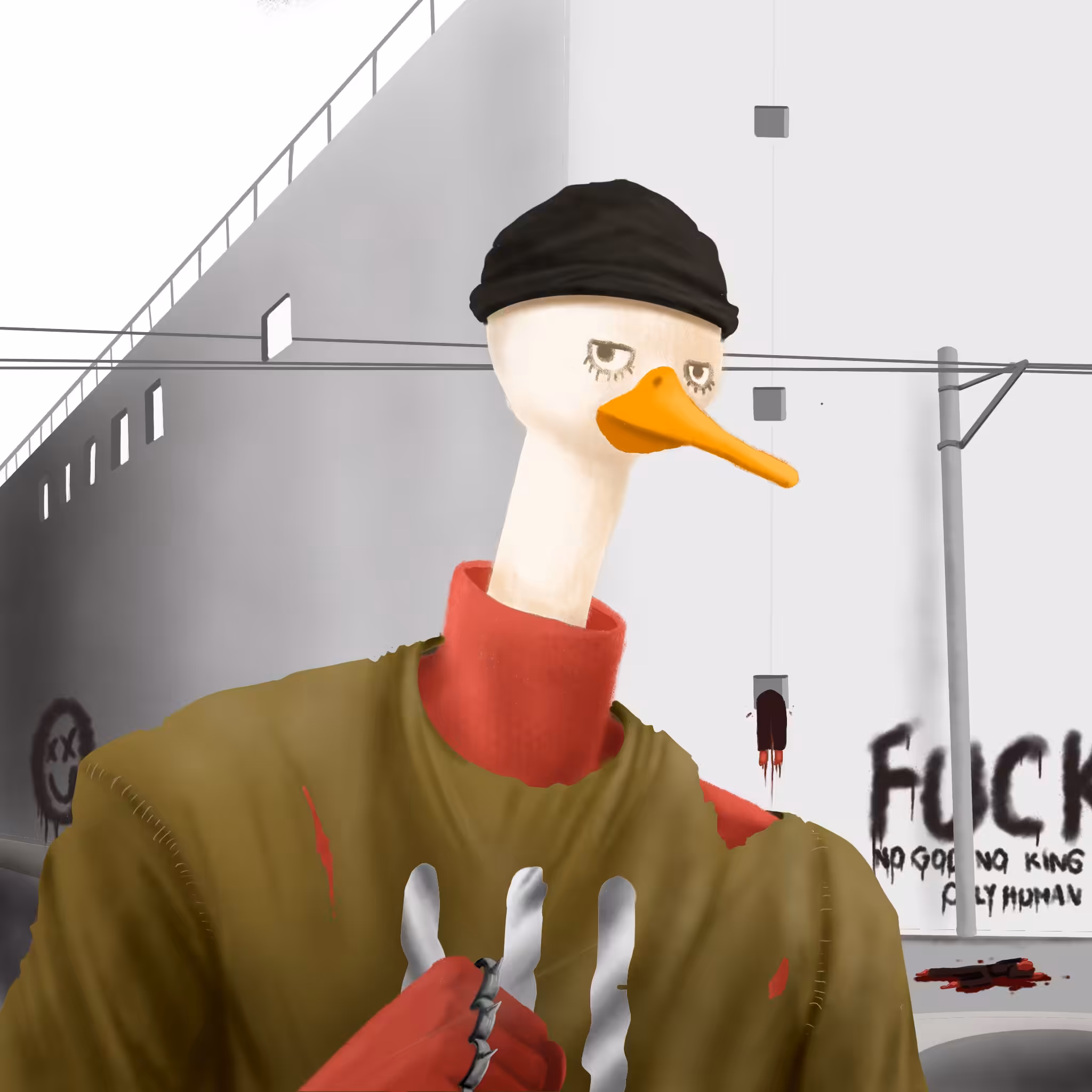 A good duck kills a cop.
