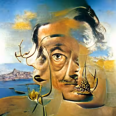 Portrait of Salvador Dali