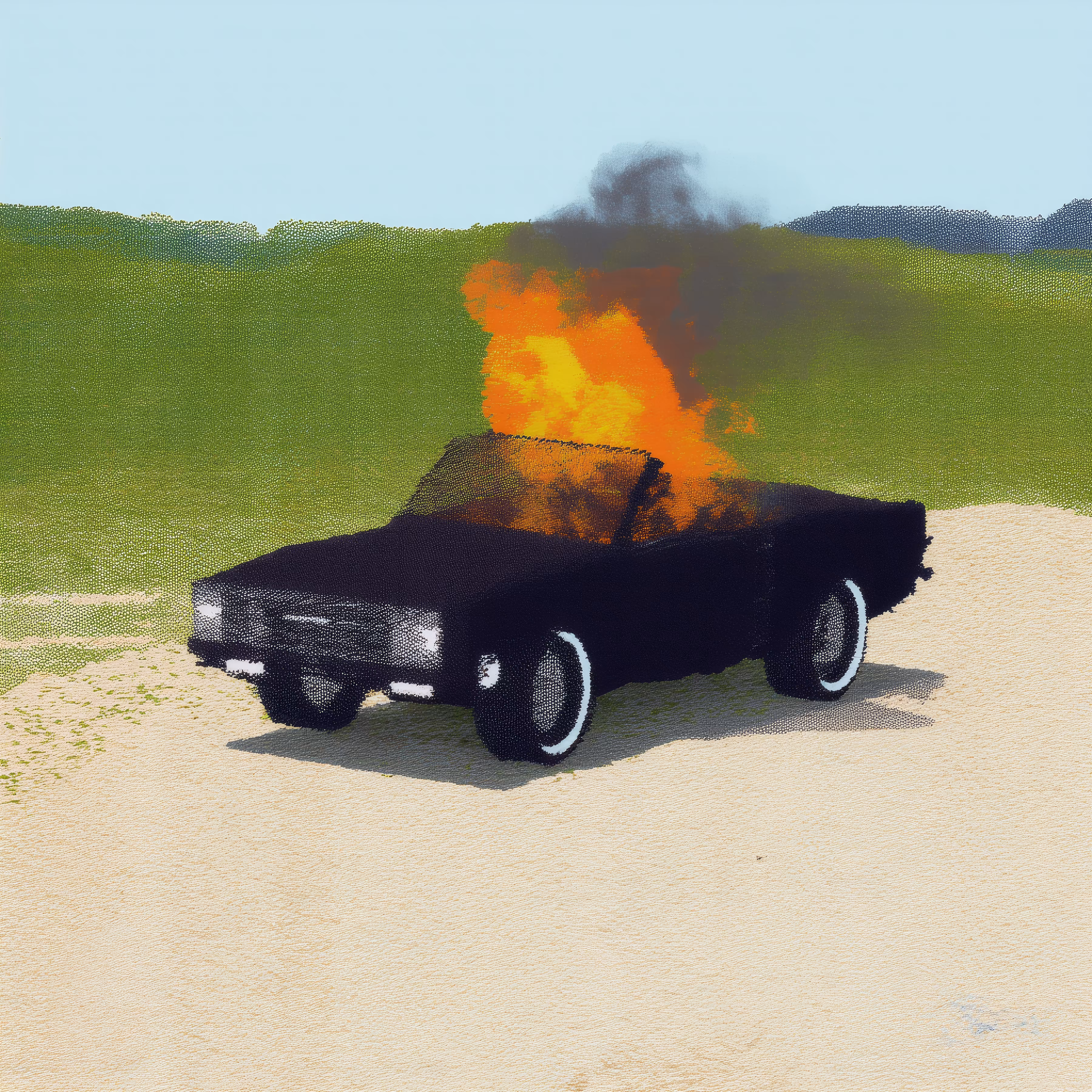 Torched Car