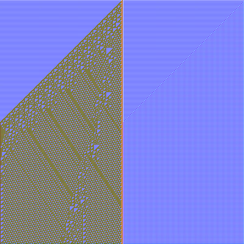 RGB Elementary Cellular Automaton #348