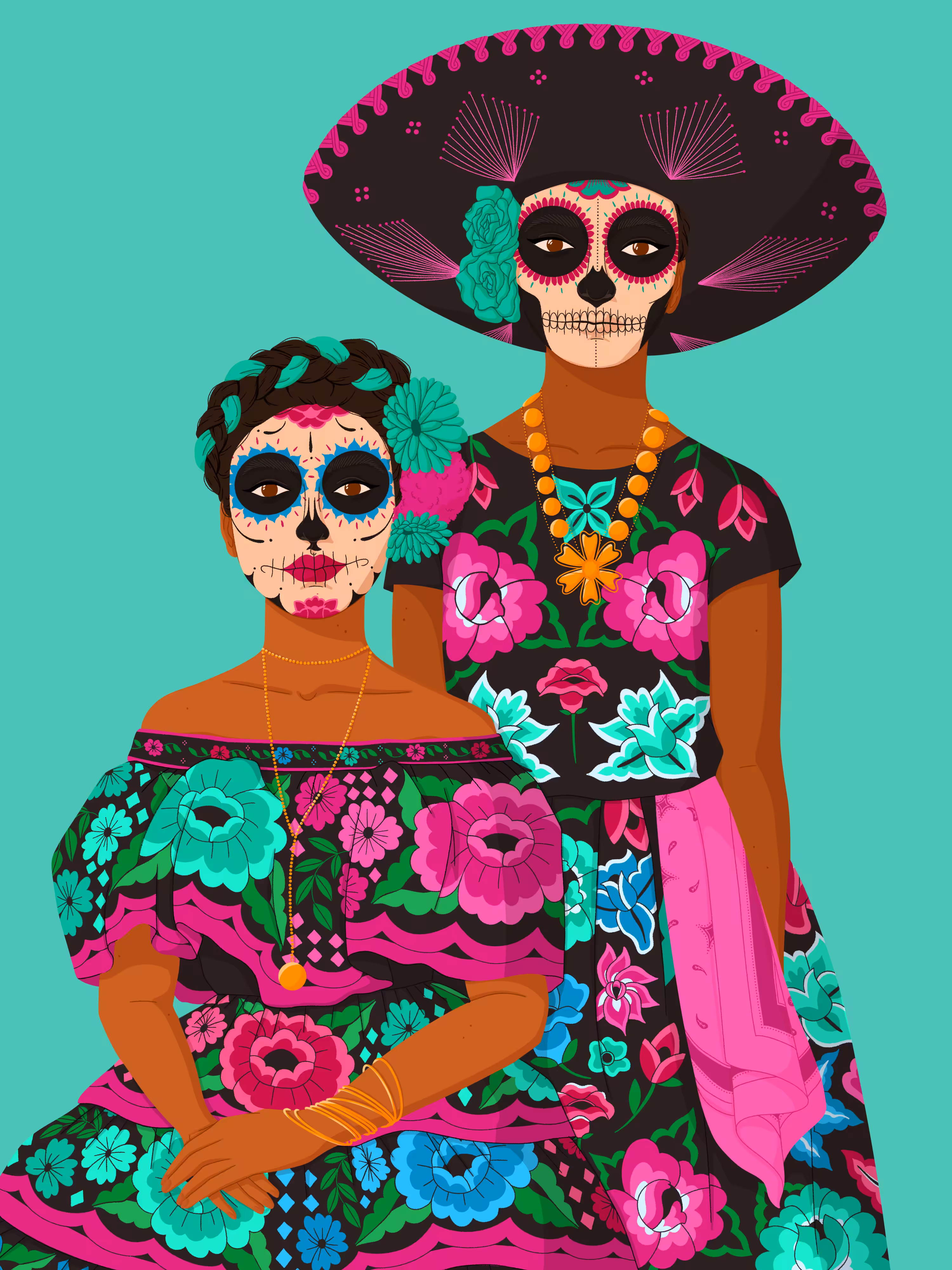 La Catrina in Turquoise