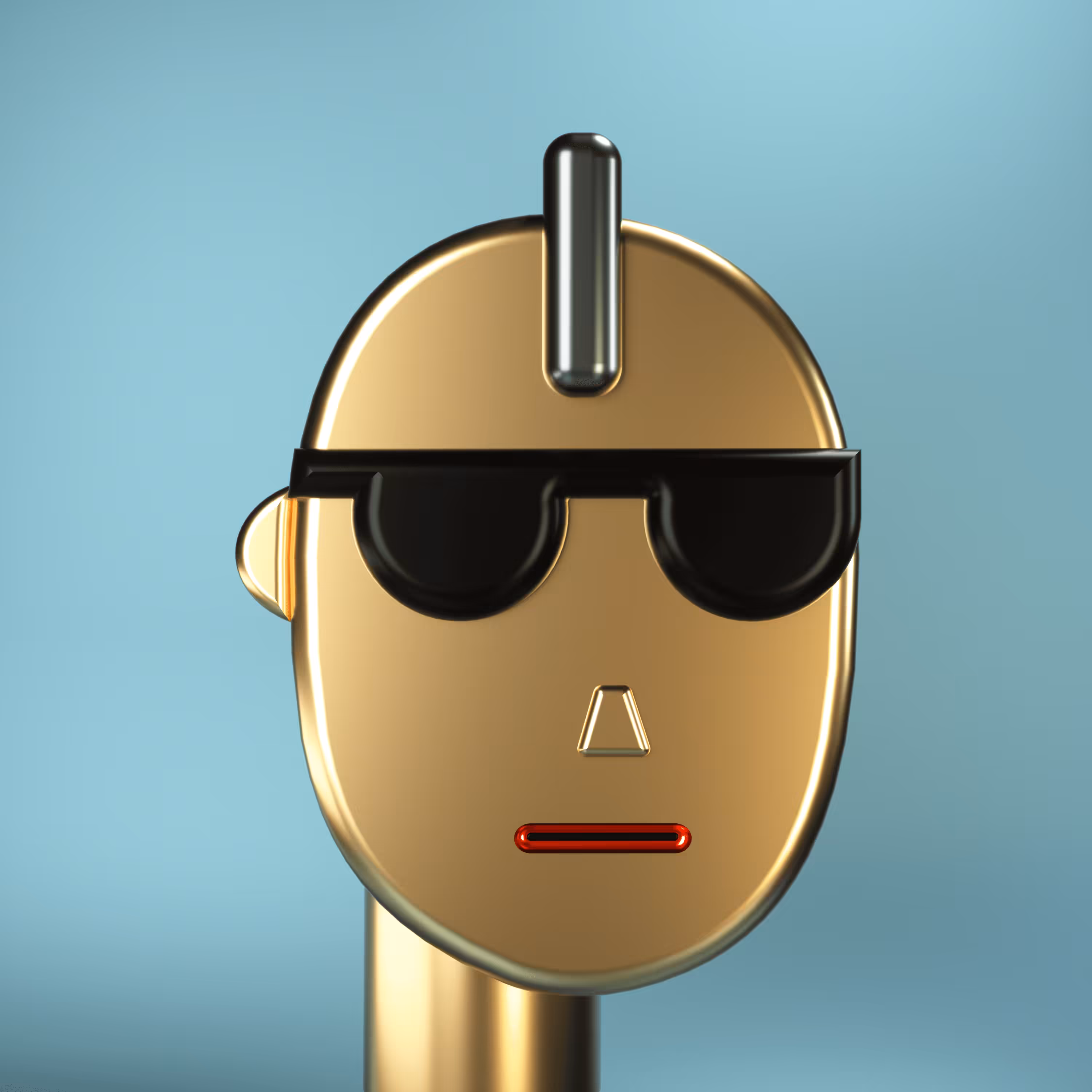 3D Chrome Punks: 3D Chrome Punk #0715