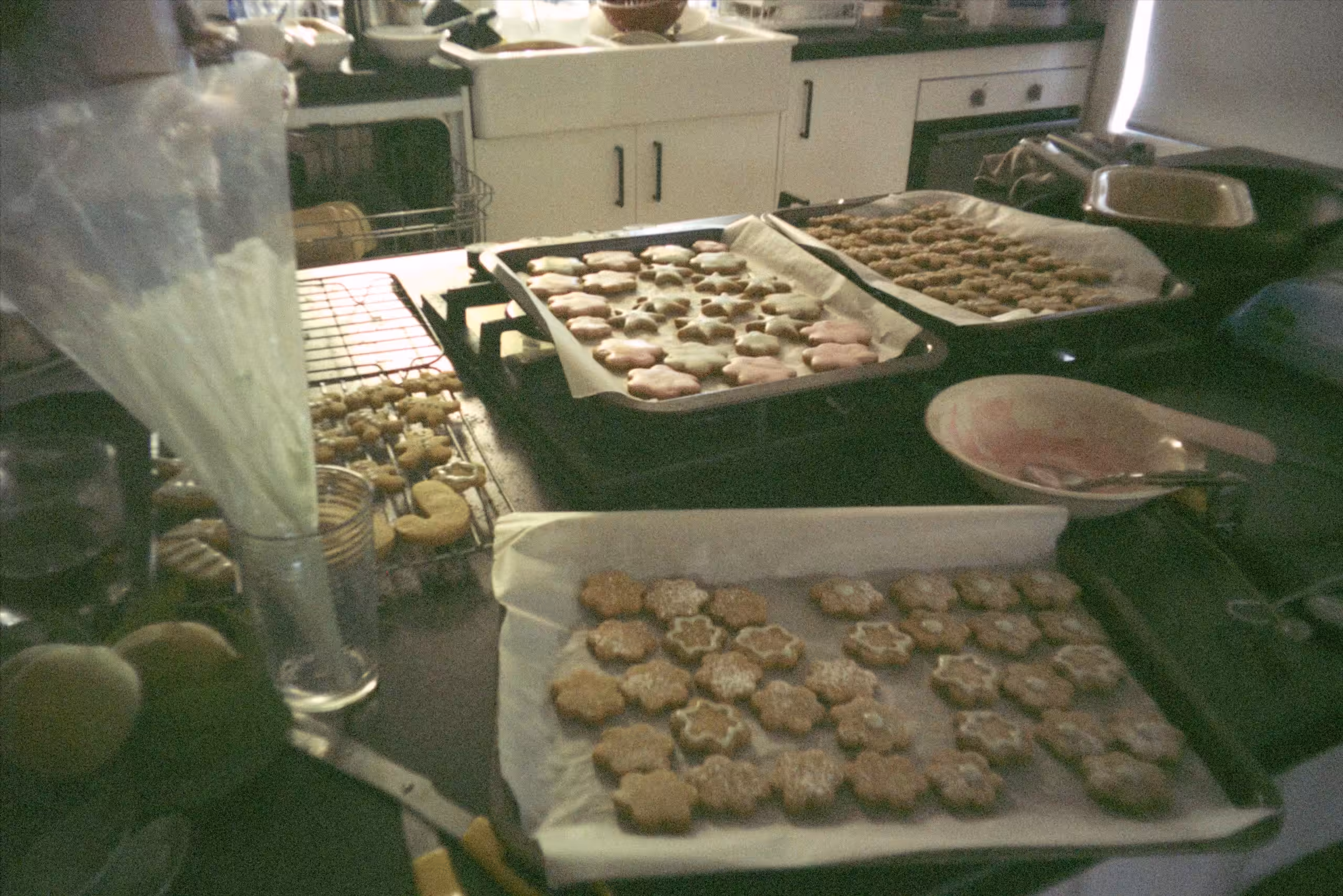 Christmas cookie baking day