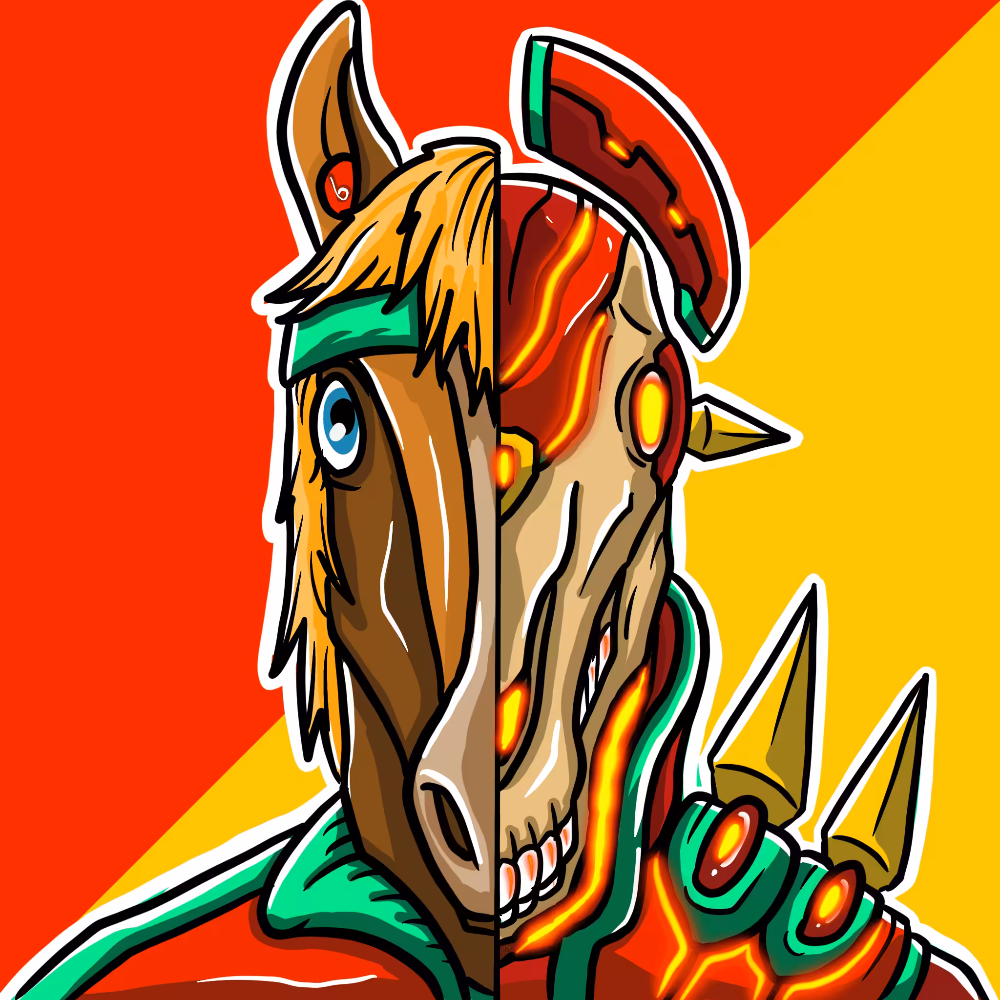 Mirror Zoo: Horse / Necromancer (common)
