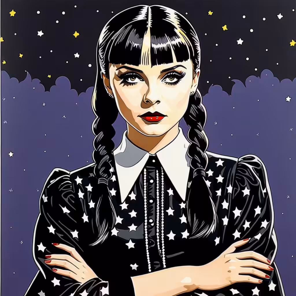 Addams go Pop Art: Wednesday goes Pop #10