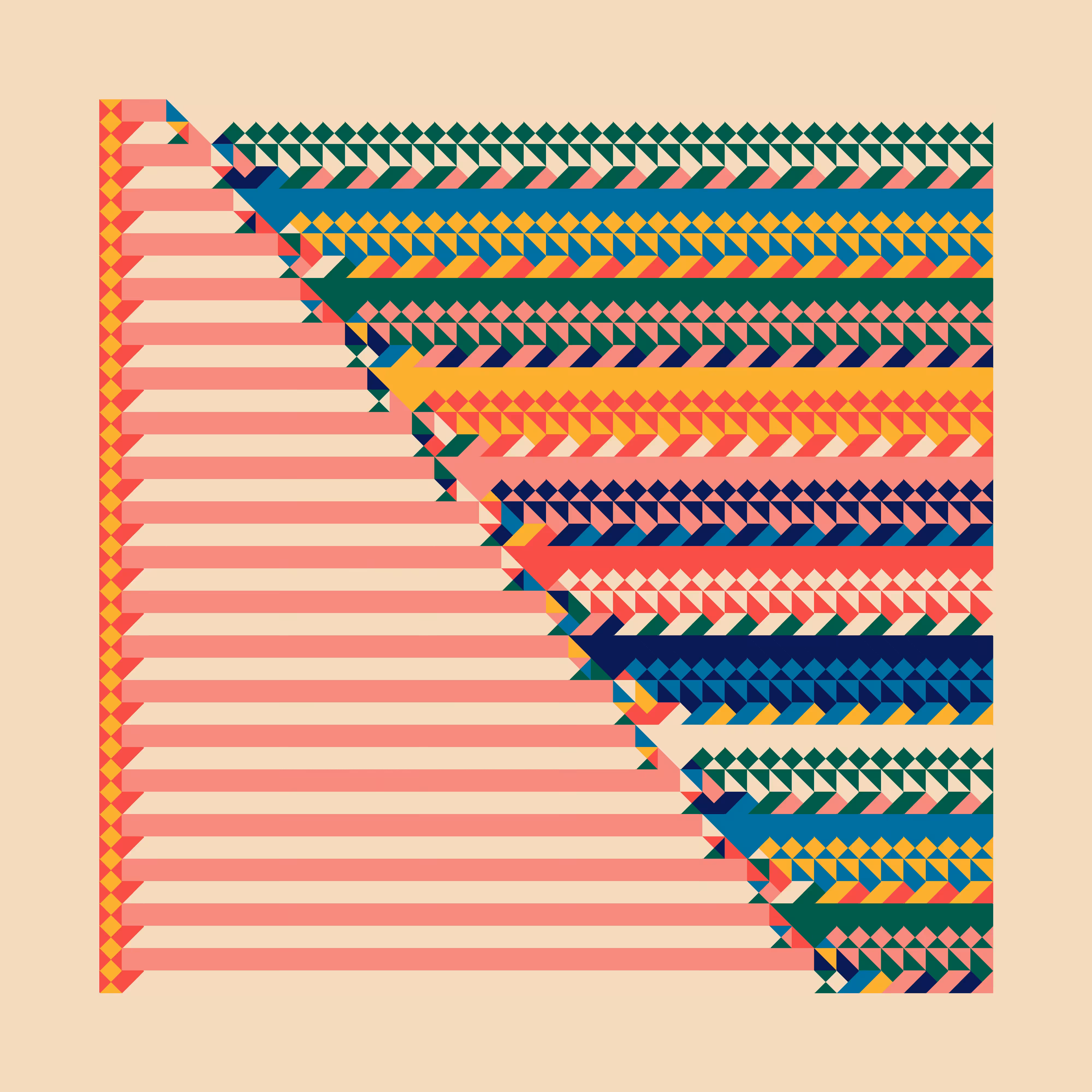 Crosshatch Automata 03 - Echelon