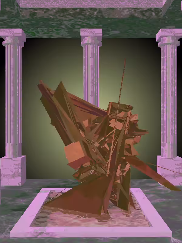 HeavenComputer: The Fragmented Sneaky Old Bronze Woman #4265