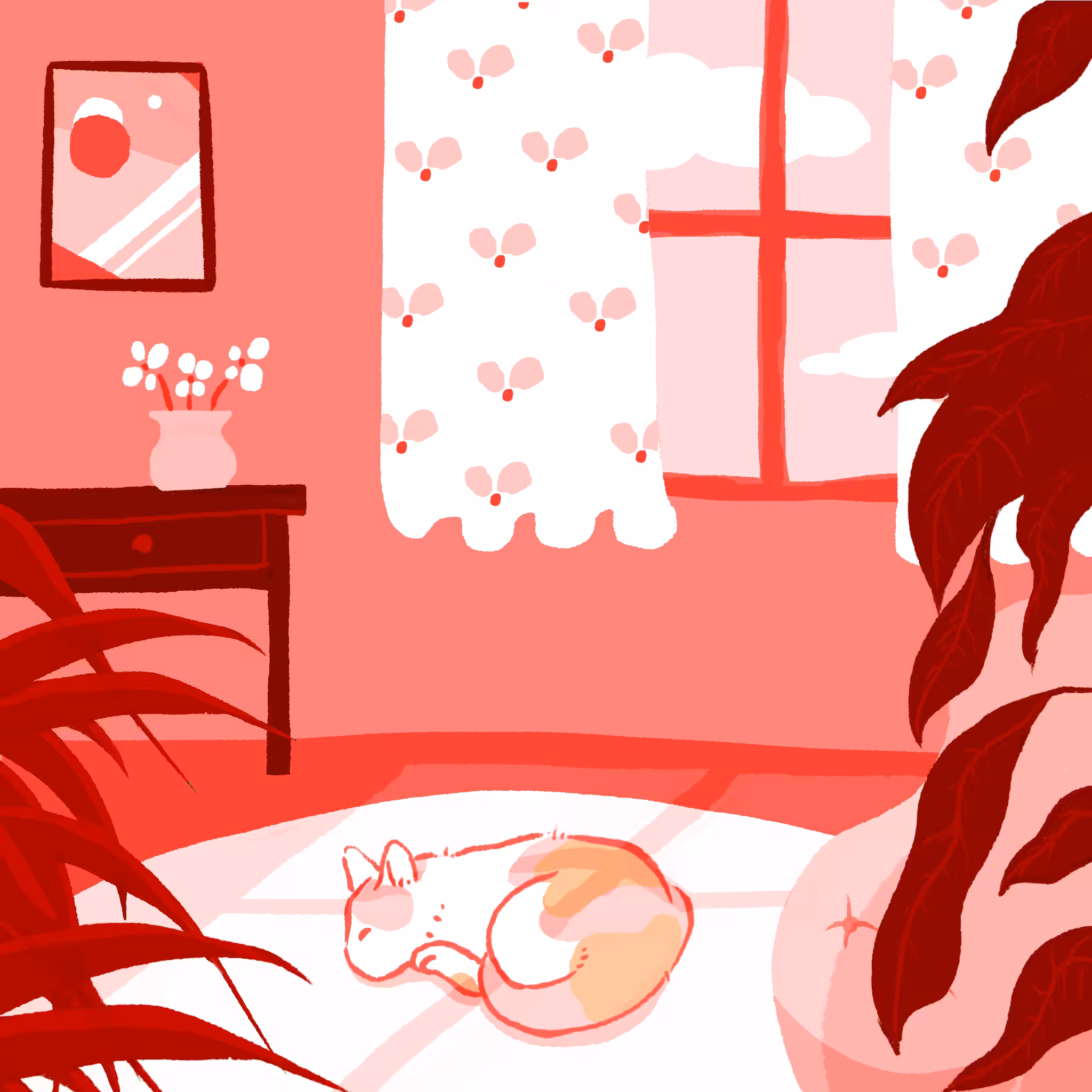 Nana Napping Red
